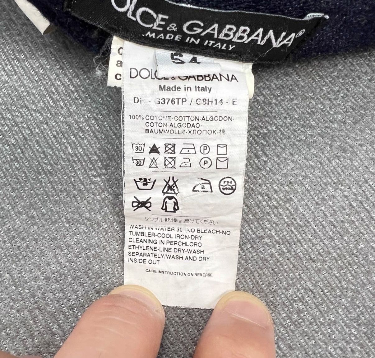 Dolce & Gabbana Dolce & Gabbana Blue Distressed Patchwork Logo Denim Jeans Size US 38 / EU 54 - 6 Thumbnail