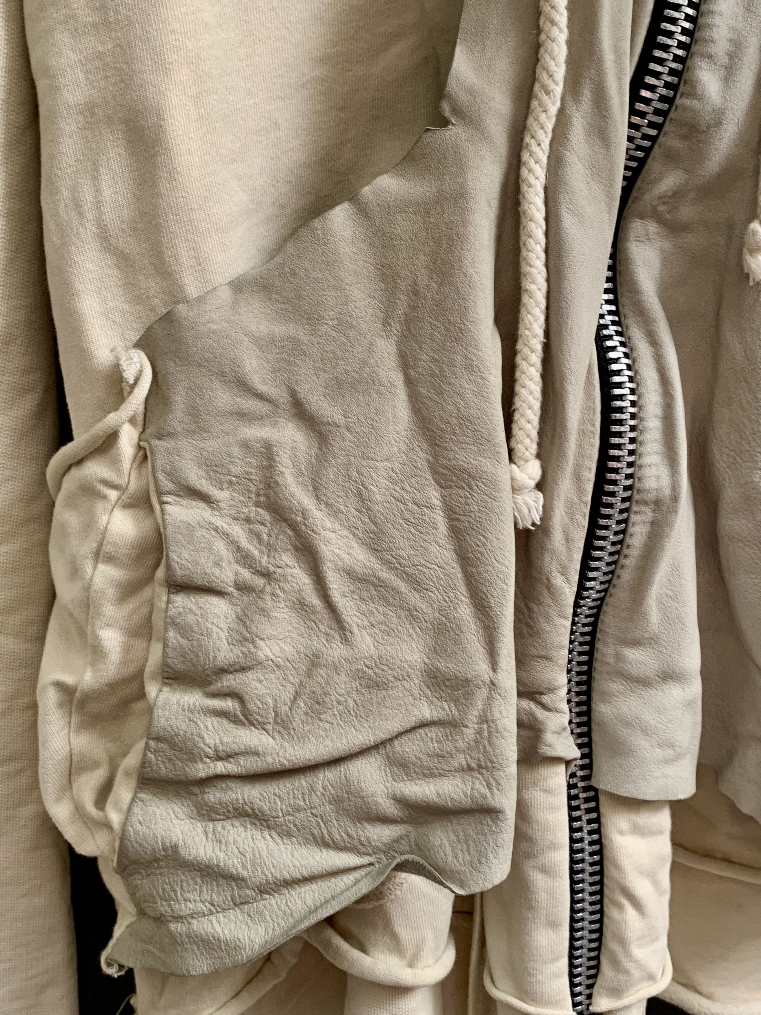 Rick Owens Rick Owens SLAB Layered Leather Hoodie Size US M / EU 48-50 / 2 - 6 Thumbnail