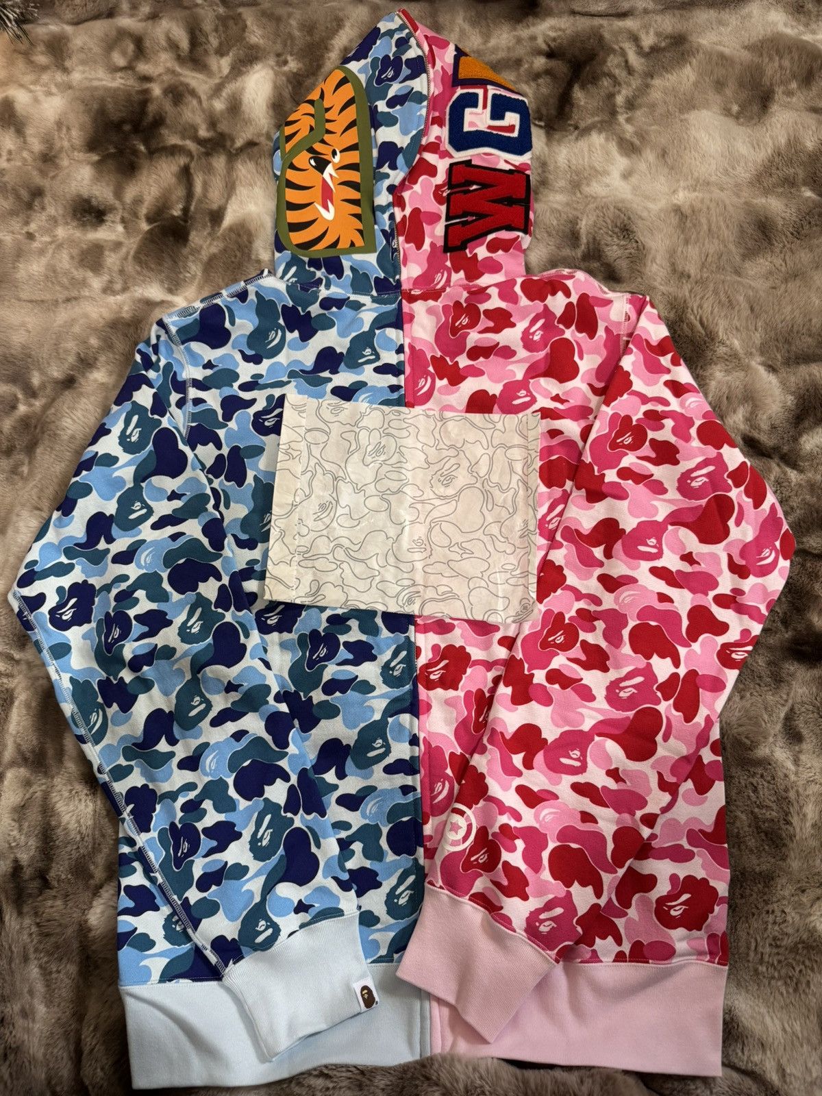 Bape ABC Camo Separate Shark Full Zip Hoodie Size US XL / EU 56 / 4 - 3 Thumbnail