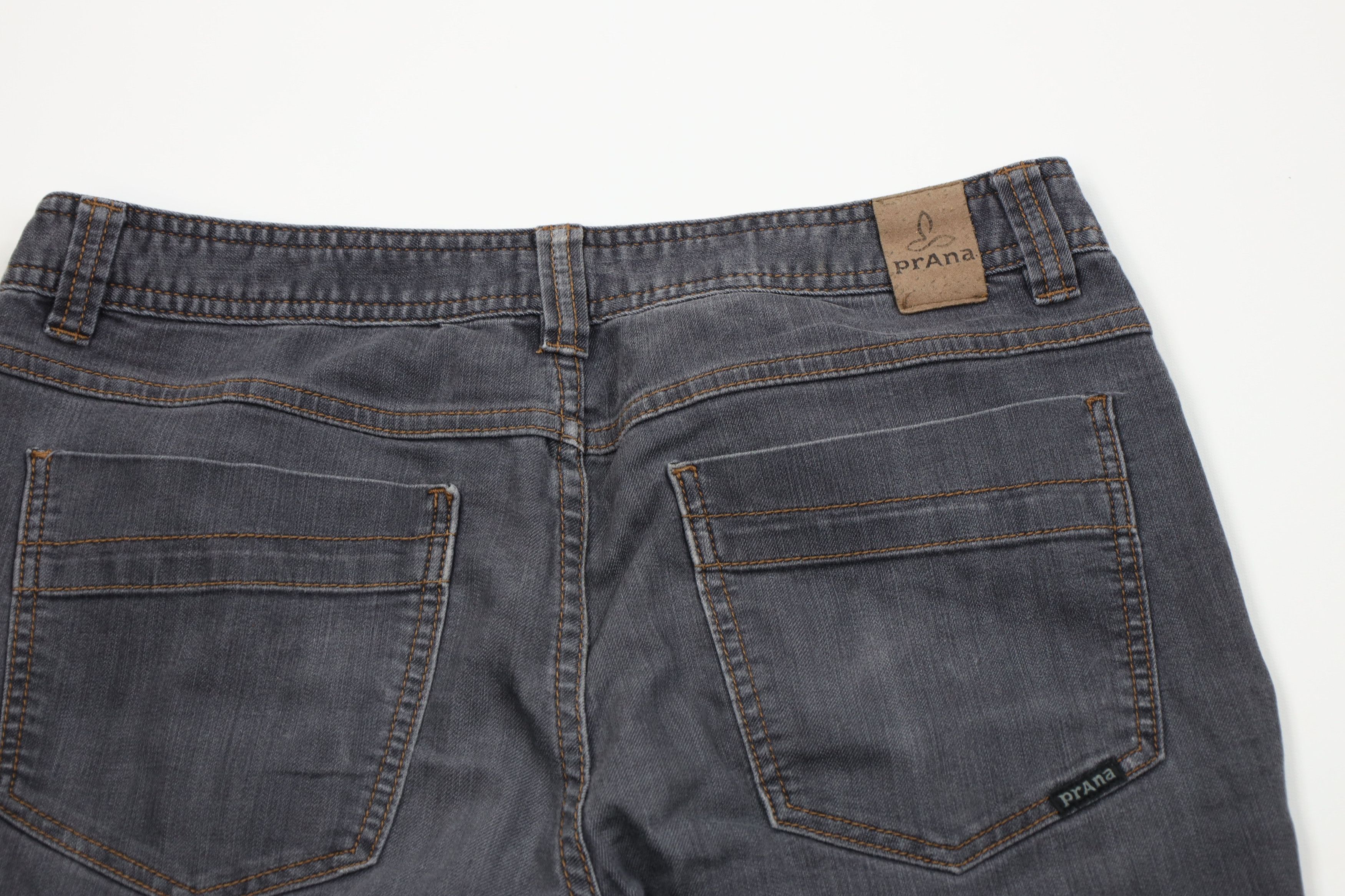 Prana prAna Breathe Faded Organic Cotton Straight Leg Jeans Black Size US 34 / EU 50 - 10 Thumbnail
