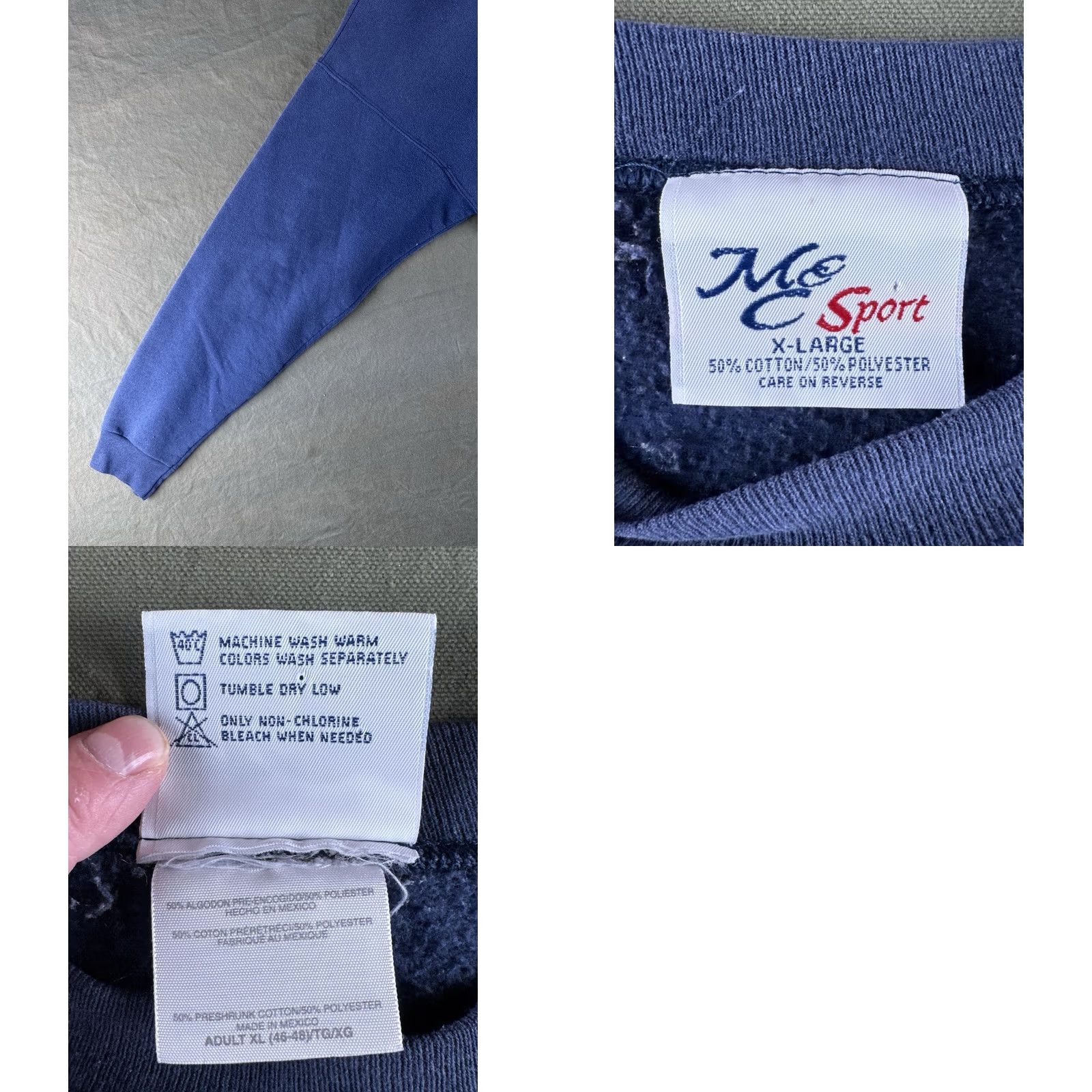 Vintage VINTAGE MC Sport Golf Sweatshirt Embroidered Crewneck Pullover XL Men Blue 90s Pullover Sweatshirt Embroidered Golf Size US XL / EU 56 / 4 - 8 Thumbnail