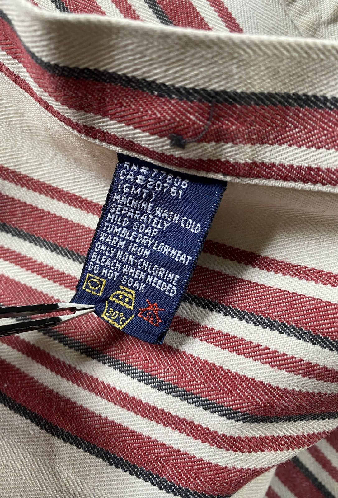 Tommy Hilfiger Vintage 90’s Tommy Hilfiger Motorcycle Standing Collar Shirt Size US XL / EU 56 / 4 - 9 Thumbnail