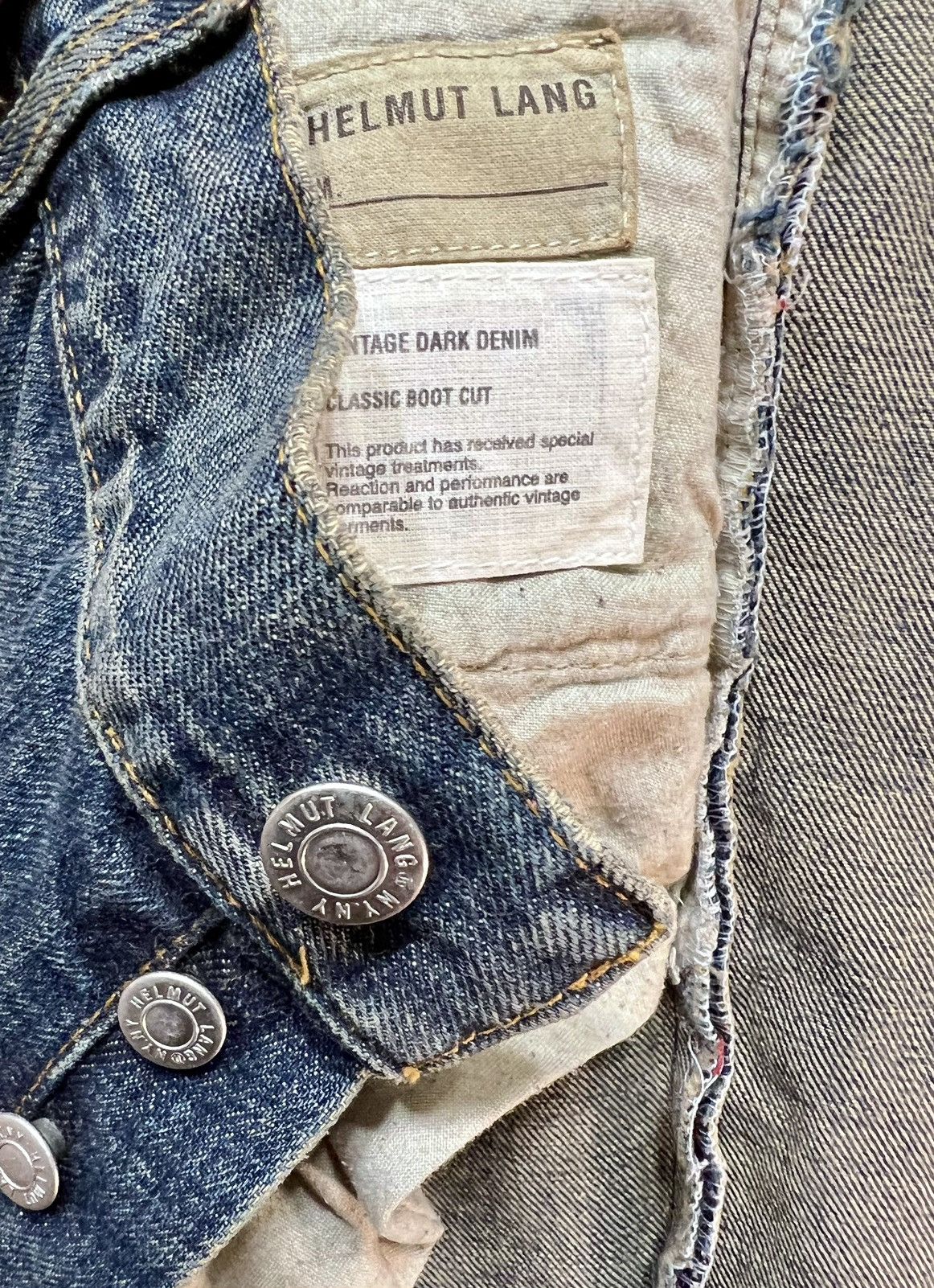 Helmut Lang HELMUT LANG ARCHIVE sanded vintage bootcut jeans
