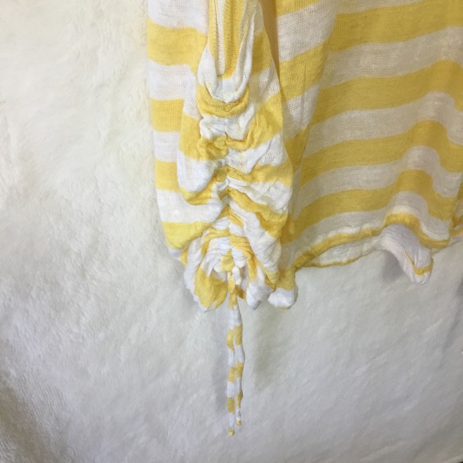 Coldwater Creek Coldwater Creek Yellow Stripped Long Sleeve Shirt Size XS / US 0-2 / IT 36-38 - 6 Thumbnail