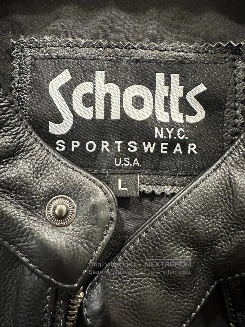 Schott Schott Leather coat Size US L / EU 52-54 / 3 - 1 Thumbnail