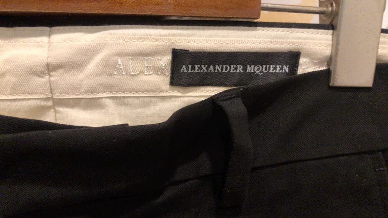 Alexander McQueen Alexander McQUEEN Men's black long pants. They feature a de Size US 30 / EU 46 - 3 Thumbnail