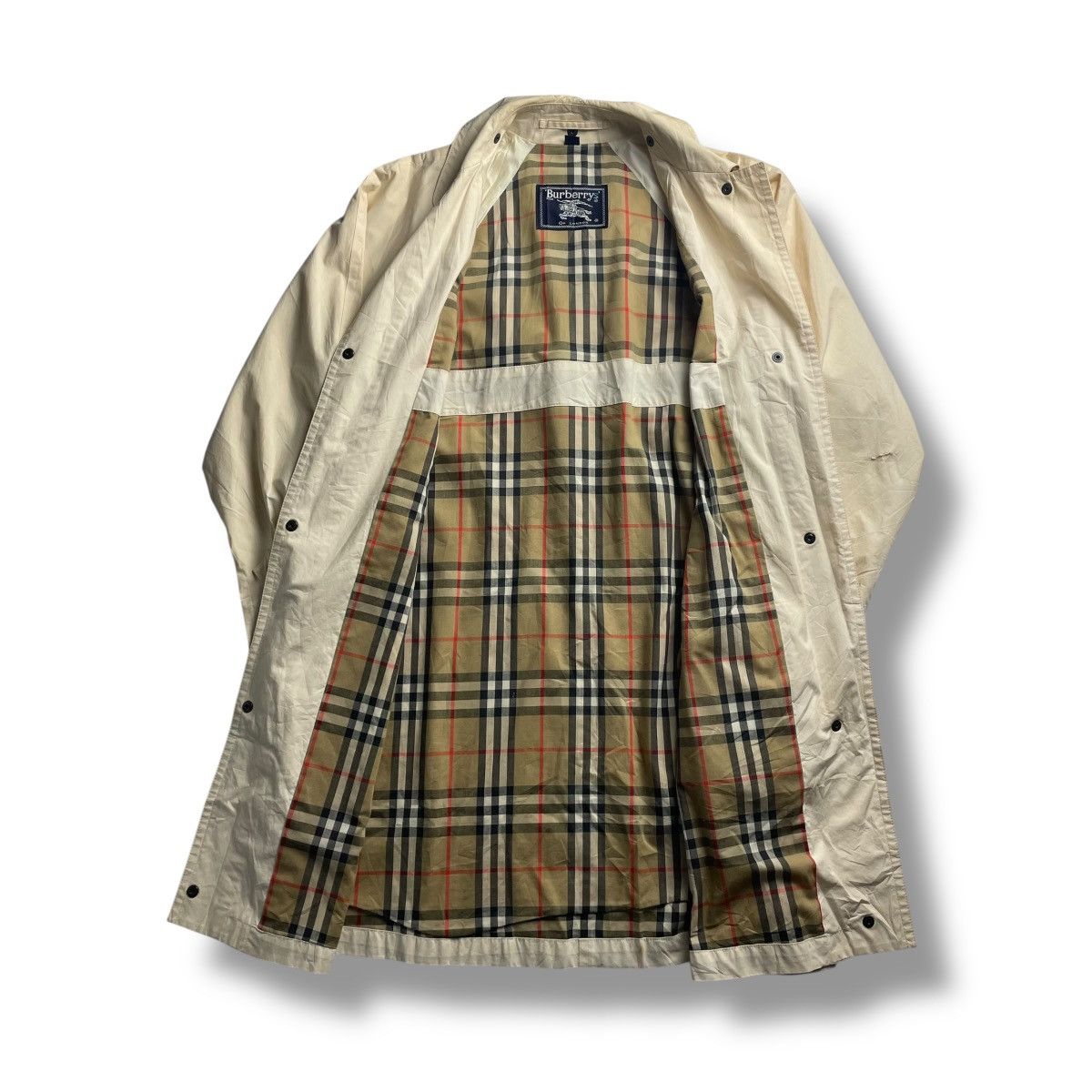Burberry Prorsum VINTAGE BURBERRY LINED NOVACHECK LONG COAT JACKET Size US L / EU 52-54 / 3 - 1 Thumbnail