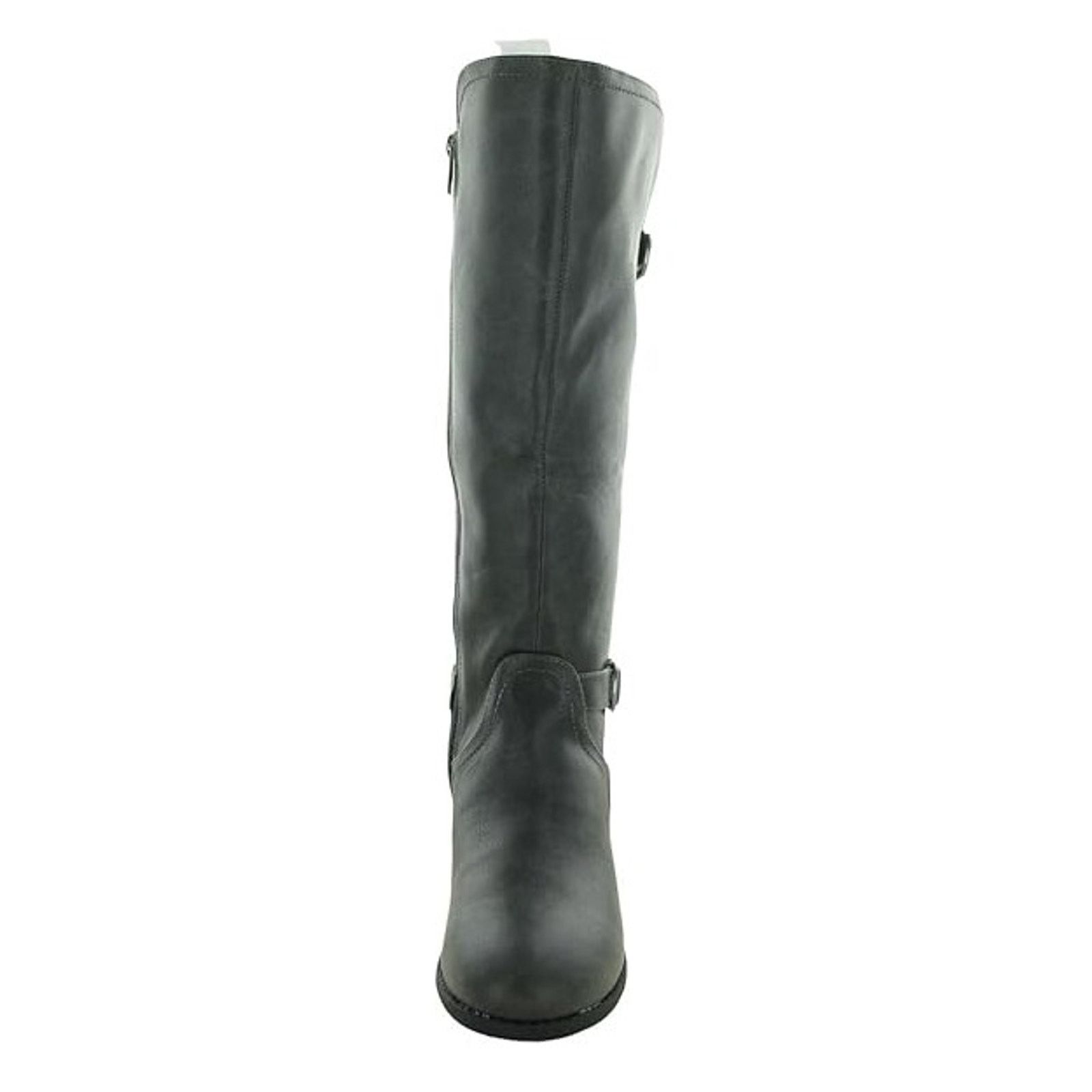 The Unbranded Brand Karen Scott Women Grey Vegan Leather Knee-High Boots US 6.5 Size US 6.5 / IT 36.5 - 3 Thumbnail