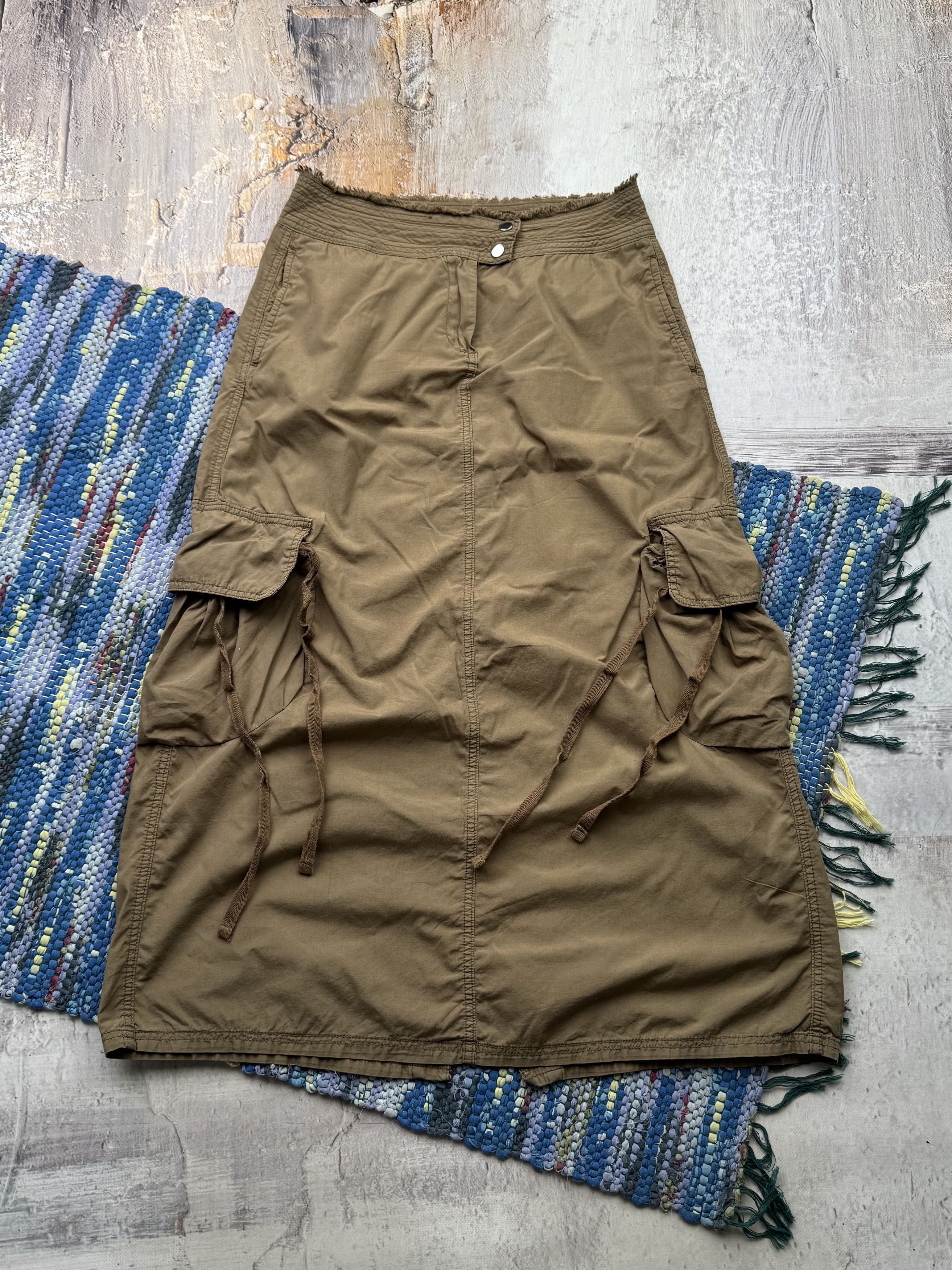 Vintage Cargo Maxi Skirt A729D15(597)
