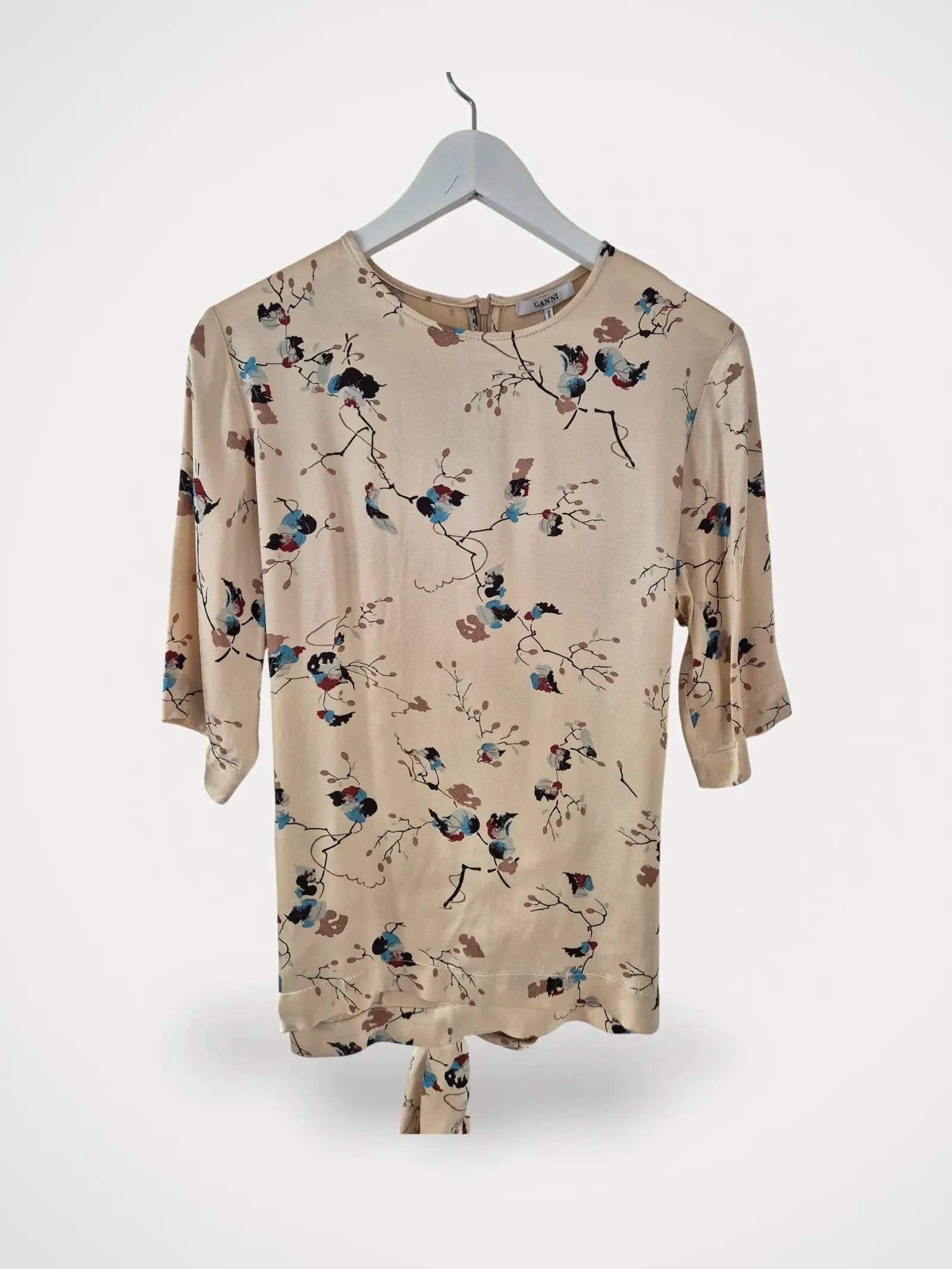 Ganni Ganni F1572 Blouse Size XS / US 0-2 / IT 36-38 - 1 Thumbnail