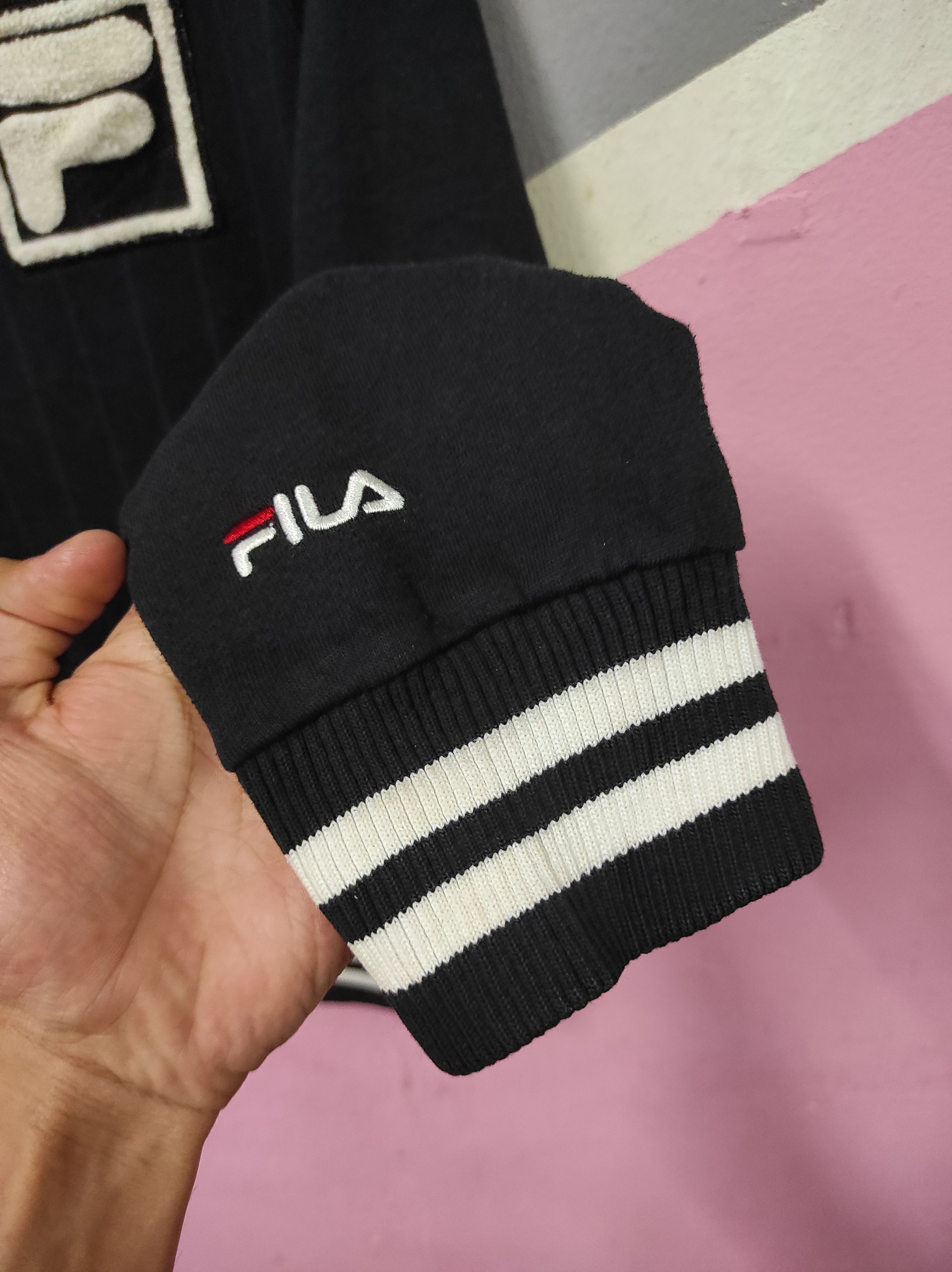 Fila FILA STRIPE BLACK SWEATER JACKET Size US L / EU 52-54 / 3 - 3 Thumbnail