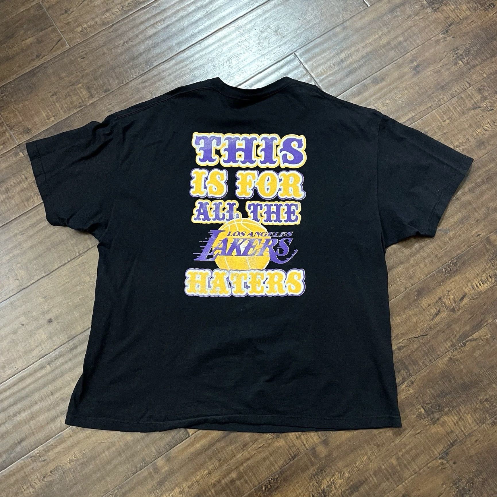 NBA VINTAGE Kobe Bryant Pau Gasol LA Lakers 2009 NBA Finals Champions Shirt 3XL Black Cotton Crew Neck Short Sleeve Men T-Shirt VTG Size US XXL / EU 58 / 5 - 5 Thumbnail