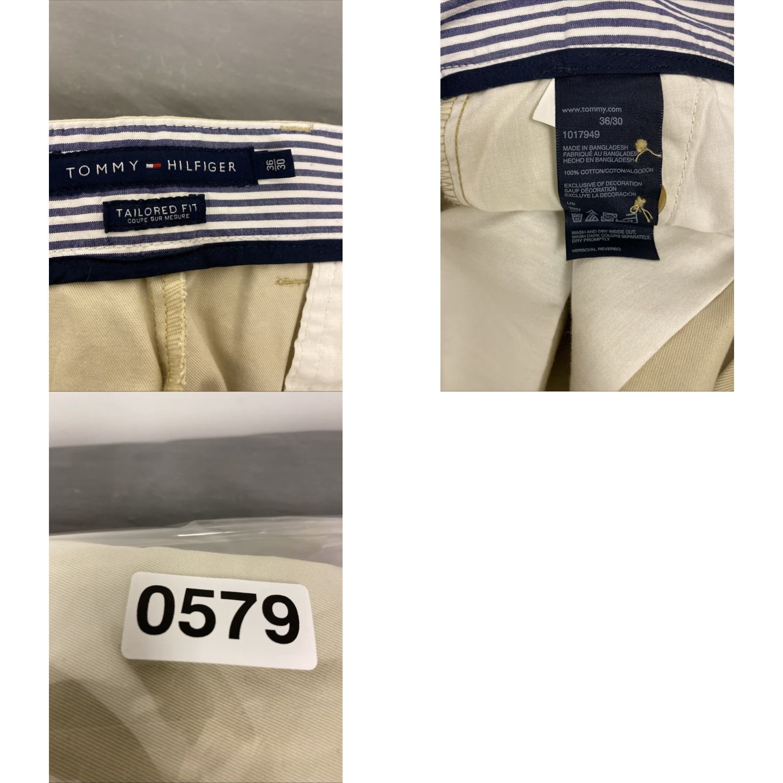 Tommy Hilfiger Tommy Hilfiger Chino Pants Dress Pants 36x30 Mens Modern Beige Regular Inseam 30 Beige City Wedding Preppy Stretch Size US 36 / EU 52 - 8 Thumbnail