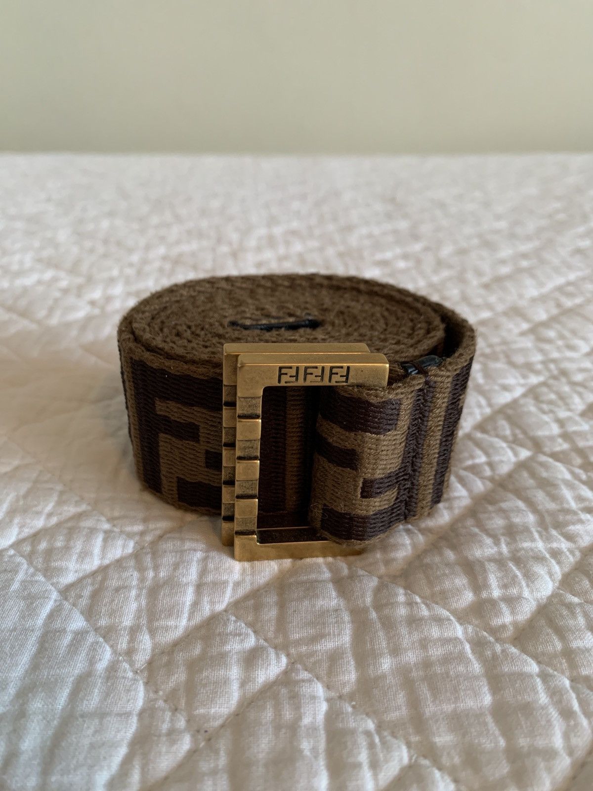image of Fendi Adjustable Belt in Brown, Men's