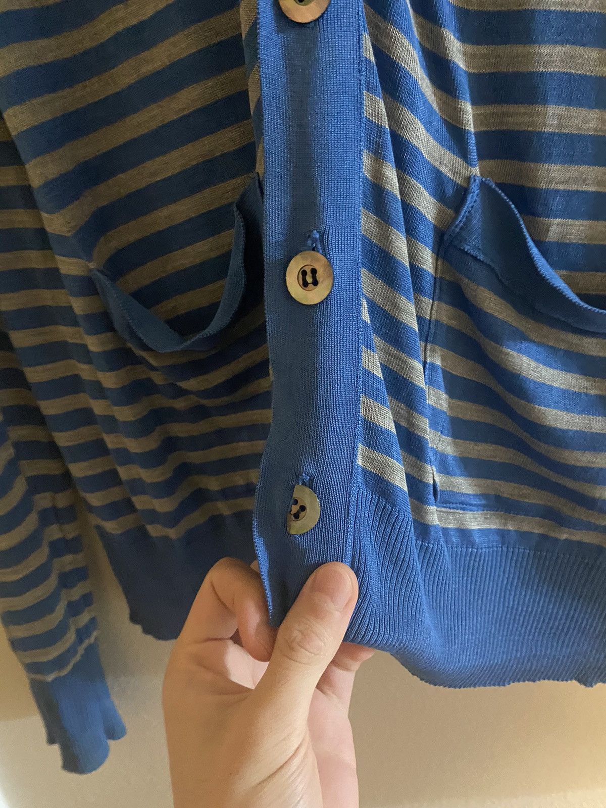 Comme des Garcons × Junya Watanabe × Vintage Junya Watanabe Comme Des Garçon Man Stripped Cardigan Size US S / EU 44-46 / 1 - 3 Thumbnail