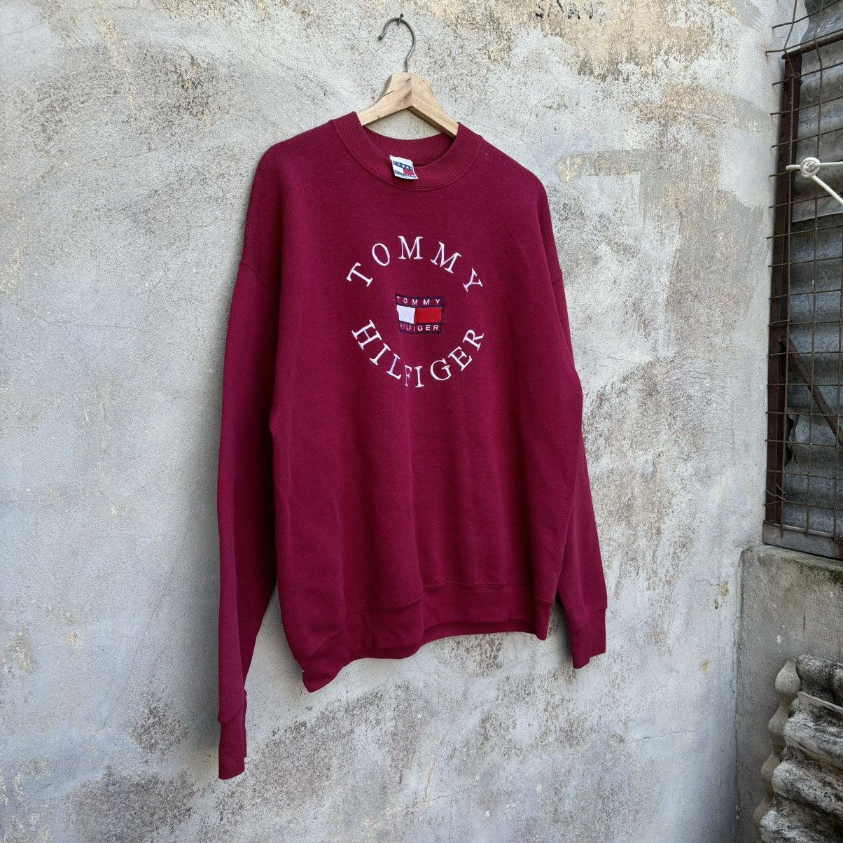 Tommy Hilfiger × Vintage Vintage 90s Tommy Hilfiger Crewneck Sweatshirt USA Size US L / EU 52-54 / 3 - 2 Thumbnail