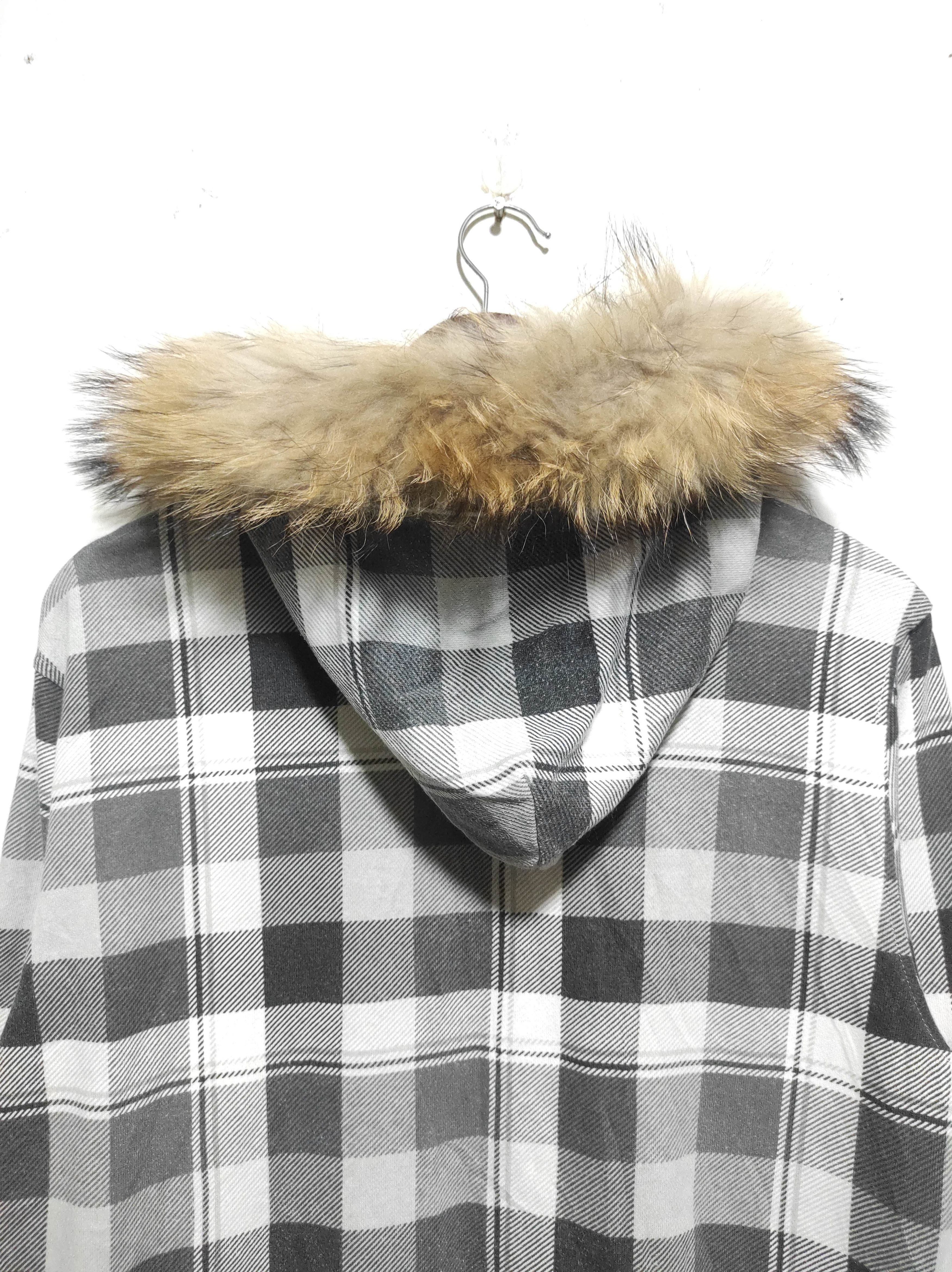 Hysteric Glamour One After 99 plaid Zipper Fur Hoodie IfSixWasNine LGB style Size US L / EU 52-54 / 3 - 9 Thumbnail