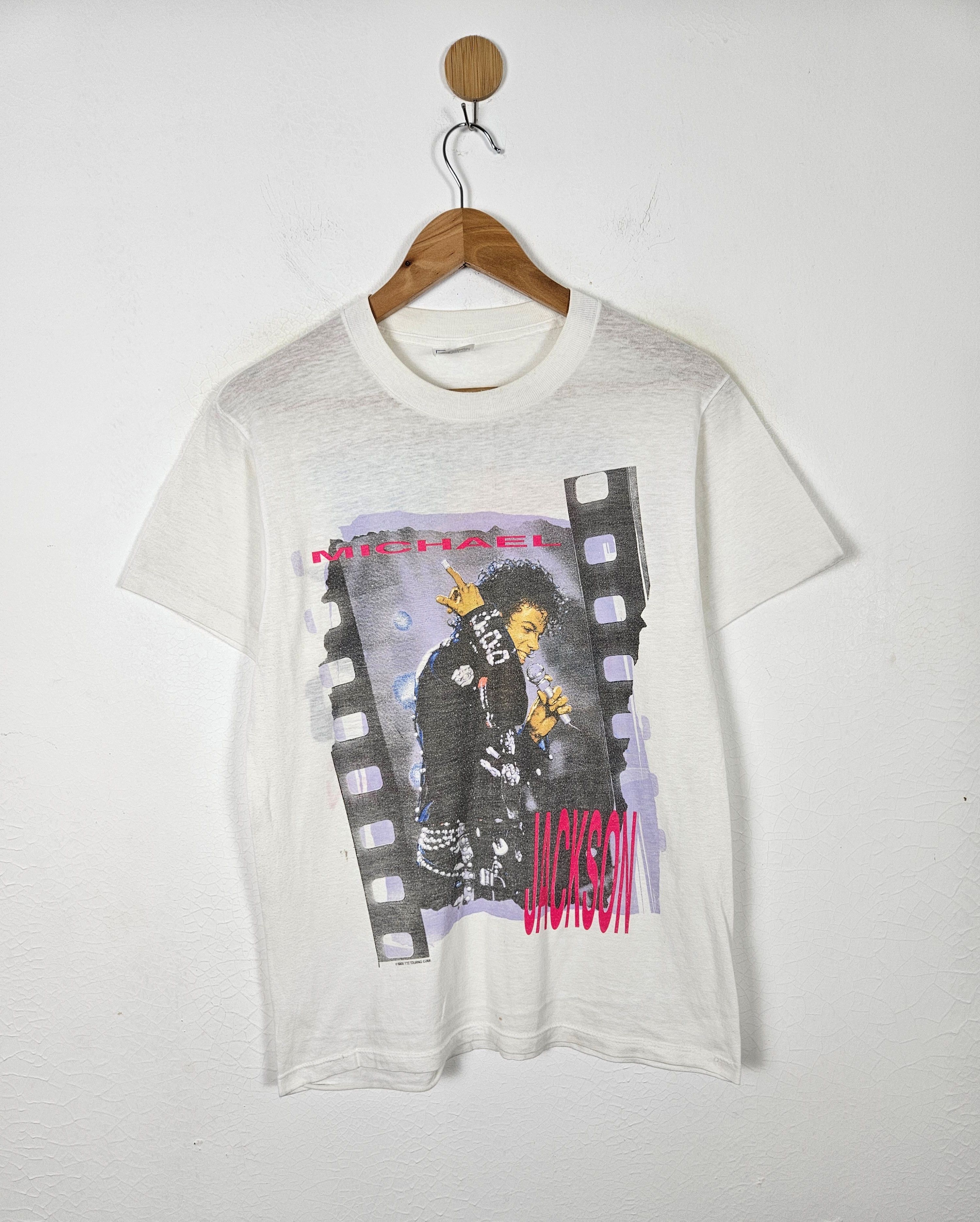 Vintage 80s 1988 Michael Jackson Bad Pepsi Tour shirt