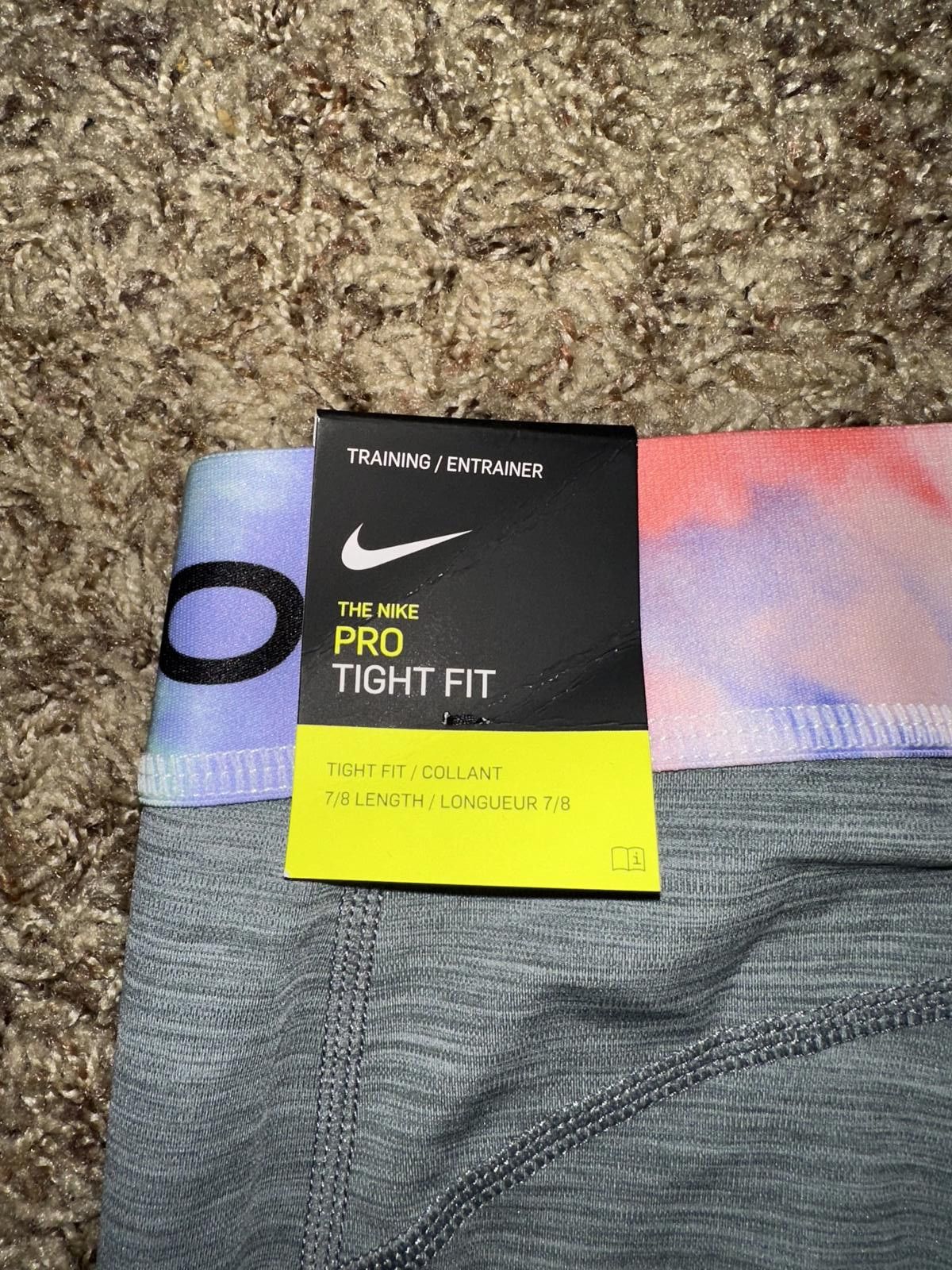 Nike Nike Pro Women's 7/8 Tie-Dye Leggings Size 32" / US 10 / IT 46 - 7 Thumbnail