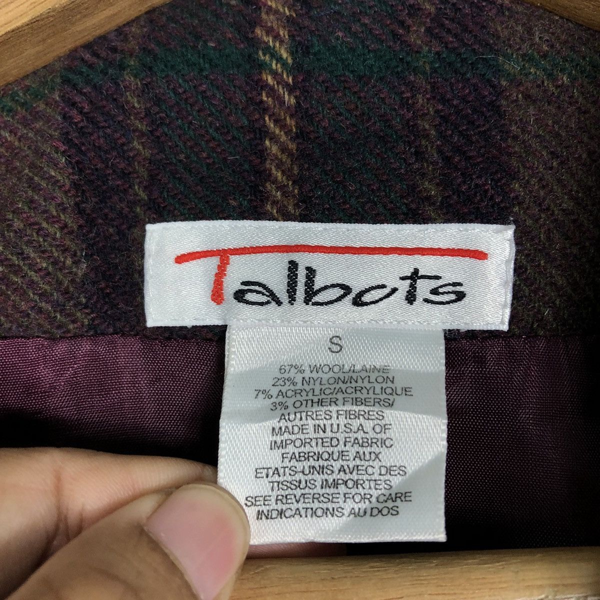 Issey Miyake 🔥Vintage Wool Work Chore Jacket Talbots Japan Tartan Design Size US S / EU 44-46 / 1 - 18 Thumbnail