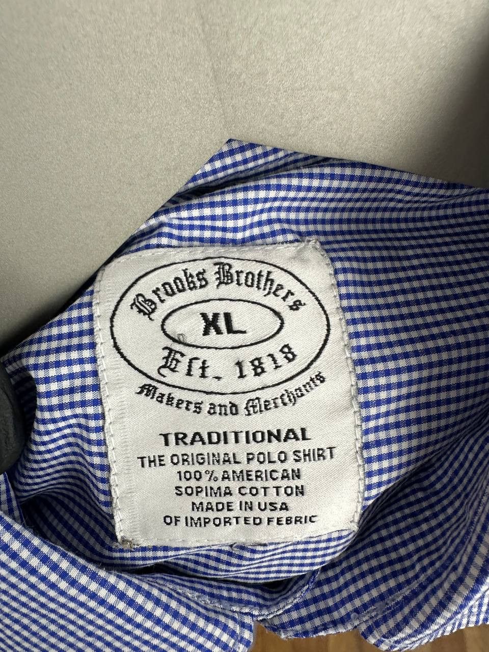 Brooks Brothers Brooks Brothers Black Label Plaid Button Up Shirt Made USA Size US XL / EU 56 / 4 - 12 Thumbnail
