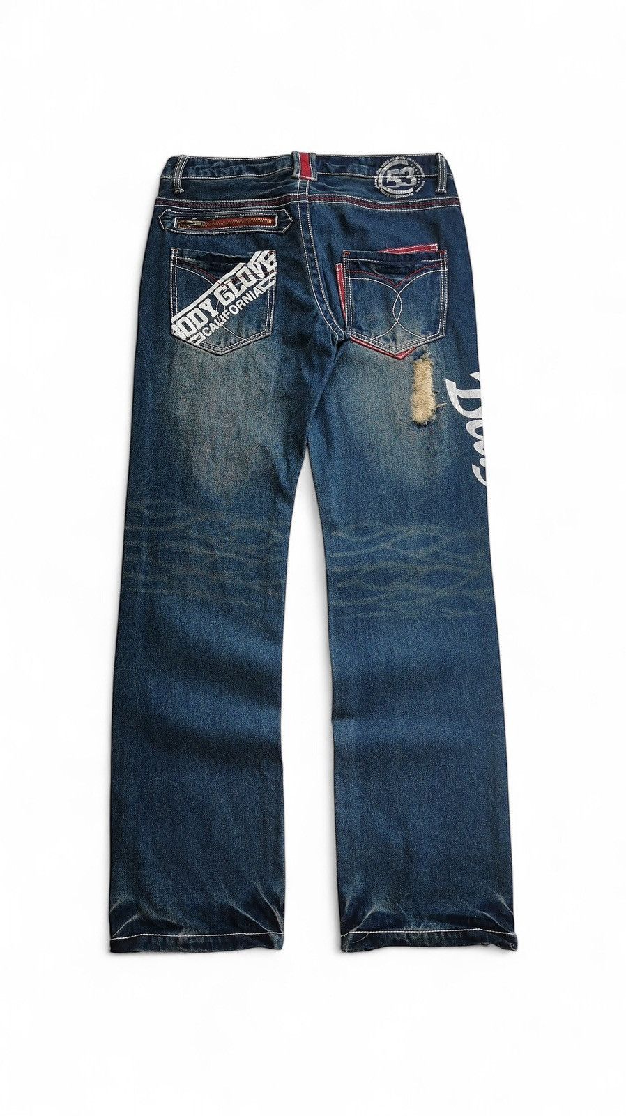 Body Glove 90s Body Glove California Surf Groove Denim Pants Size US 33 - 3 Thumbnail
