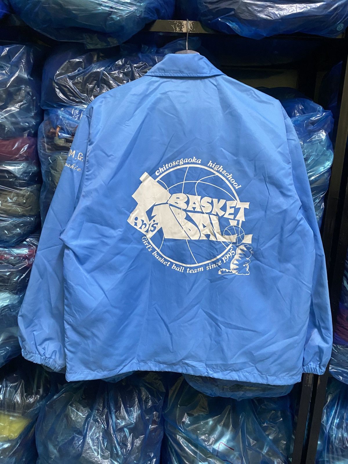 Other VINTAGE GARFIELD BASKETBALL NYLON COACH JACKET Size US S / EU 44-46 / 1 - 7 Thumbnail