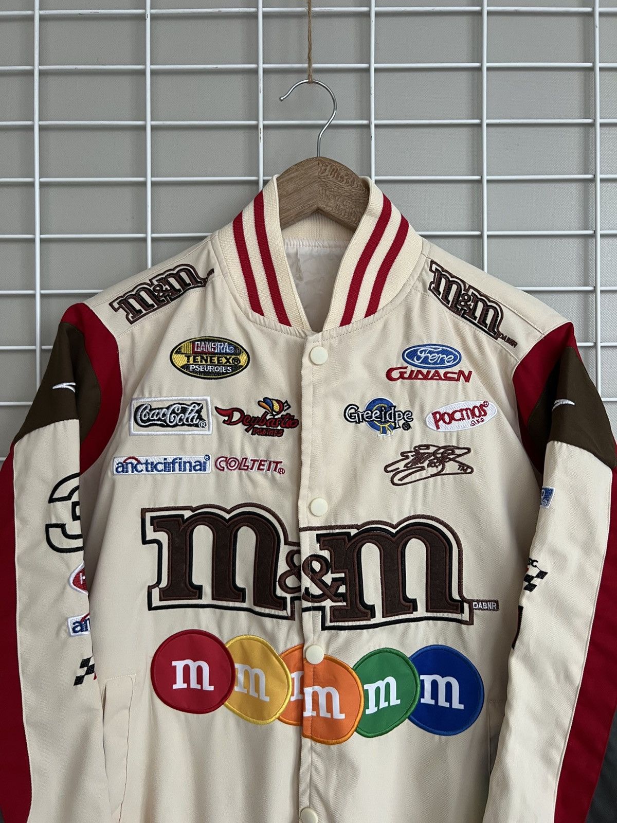 Other M&M Nascar Racing Jacket Mens Size M Varsity Snap Bomber Size US M / EU 48-50 / 2 - 2 Thumbnail