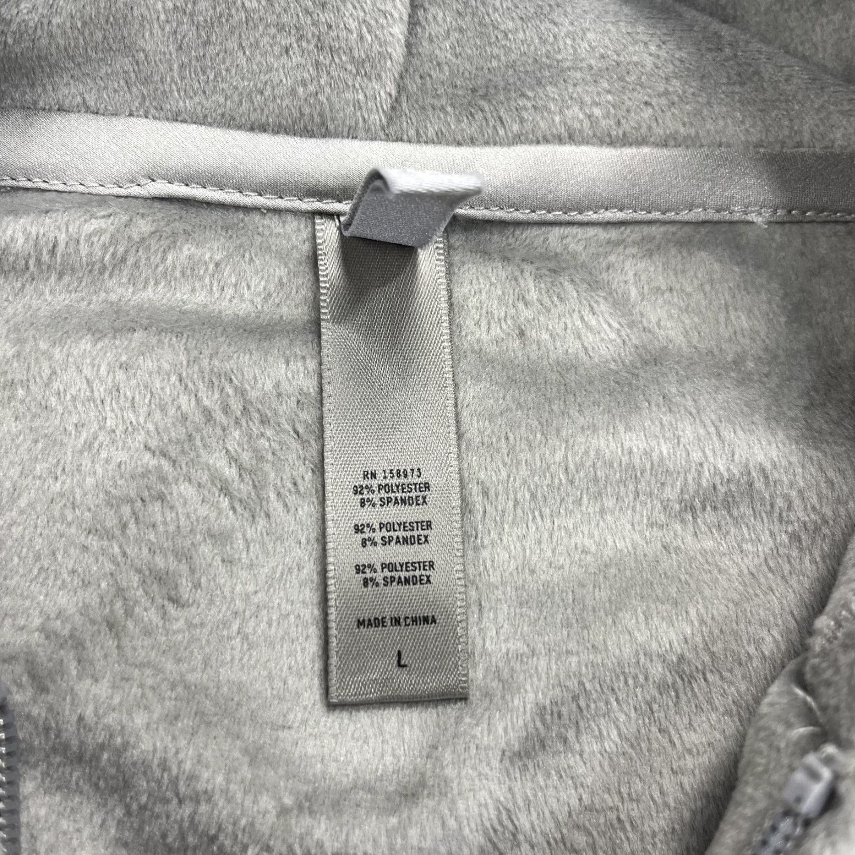 SKIMS Skims Hoodie Womens L Gray Velour Full Zip Cropped Lounge Soft Hooded Jacket Size L / US 10 / IT 46 - 5 Thumbnail