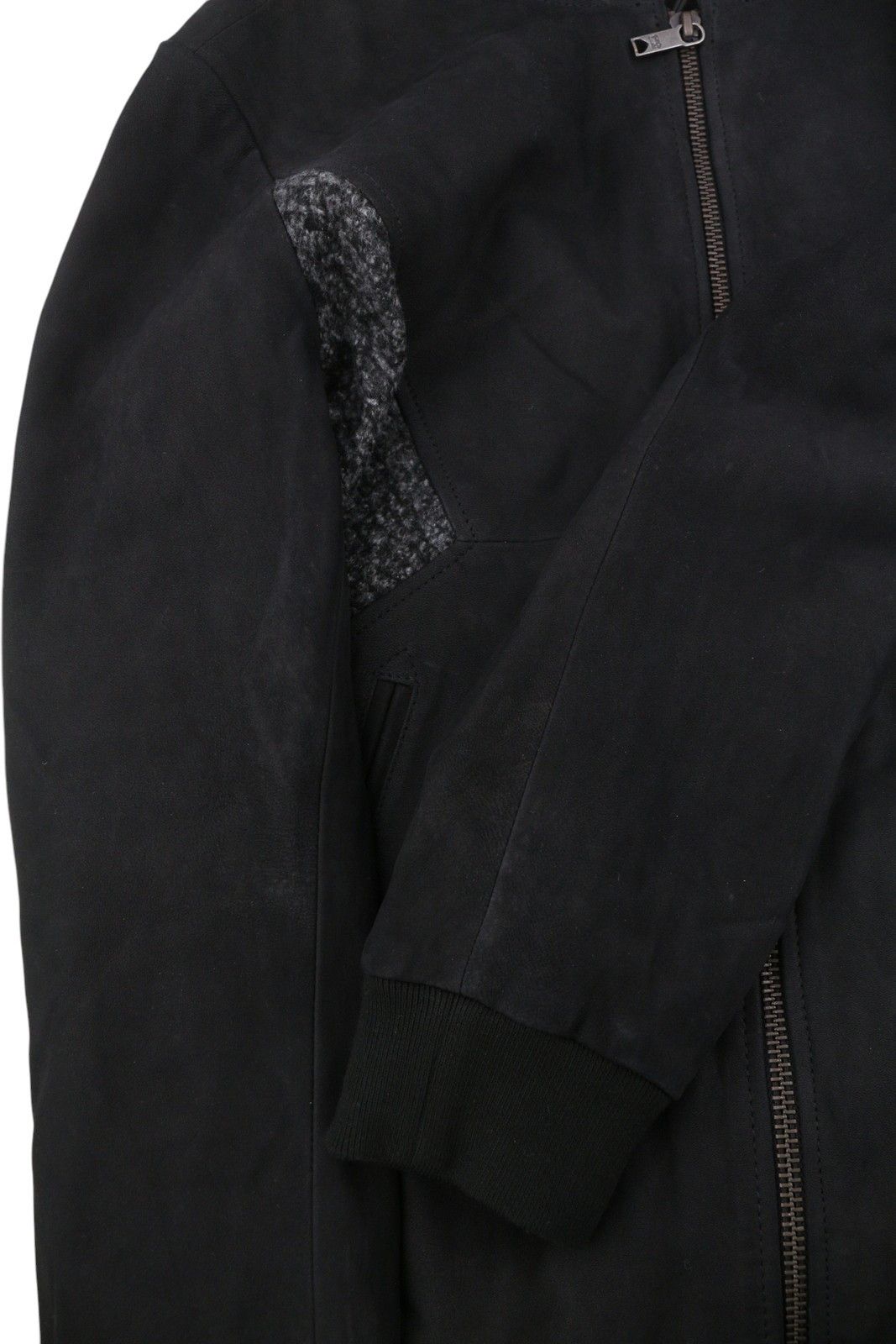 Scotch & Soda L Black Genuine Leather Bomber 88482 Size US L / EU 52-54 / 3 - 11 Thumbnail