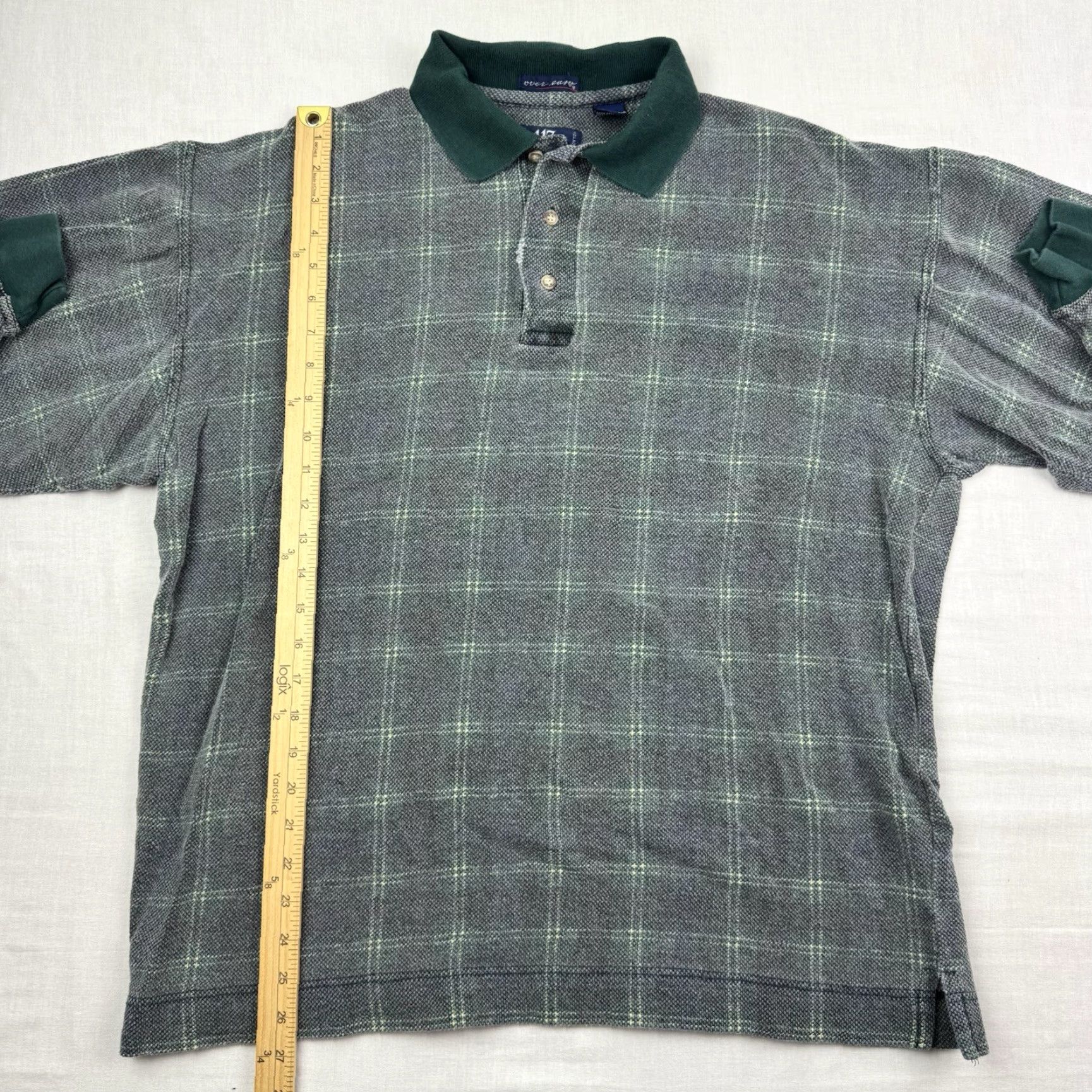 Van Heusen VINTAGE Van Heusen Polo Shirt Men M Plaid Green 90s Casual Button-Up Long Sleeve Clothing Adults Mens Size US M / EU 48-50 / 2 - 6 Thumbnail