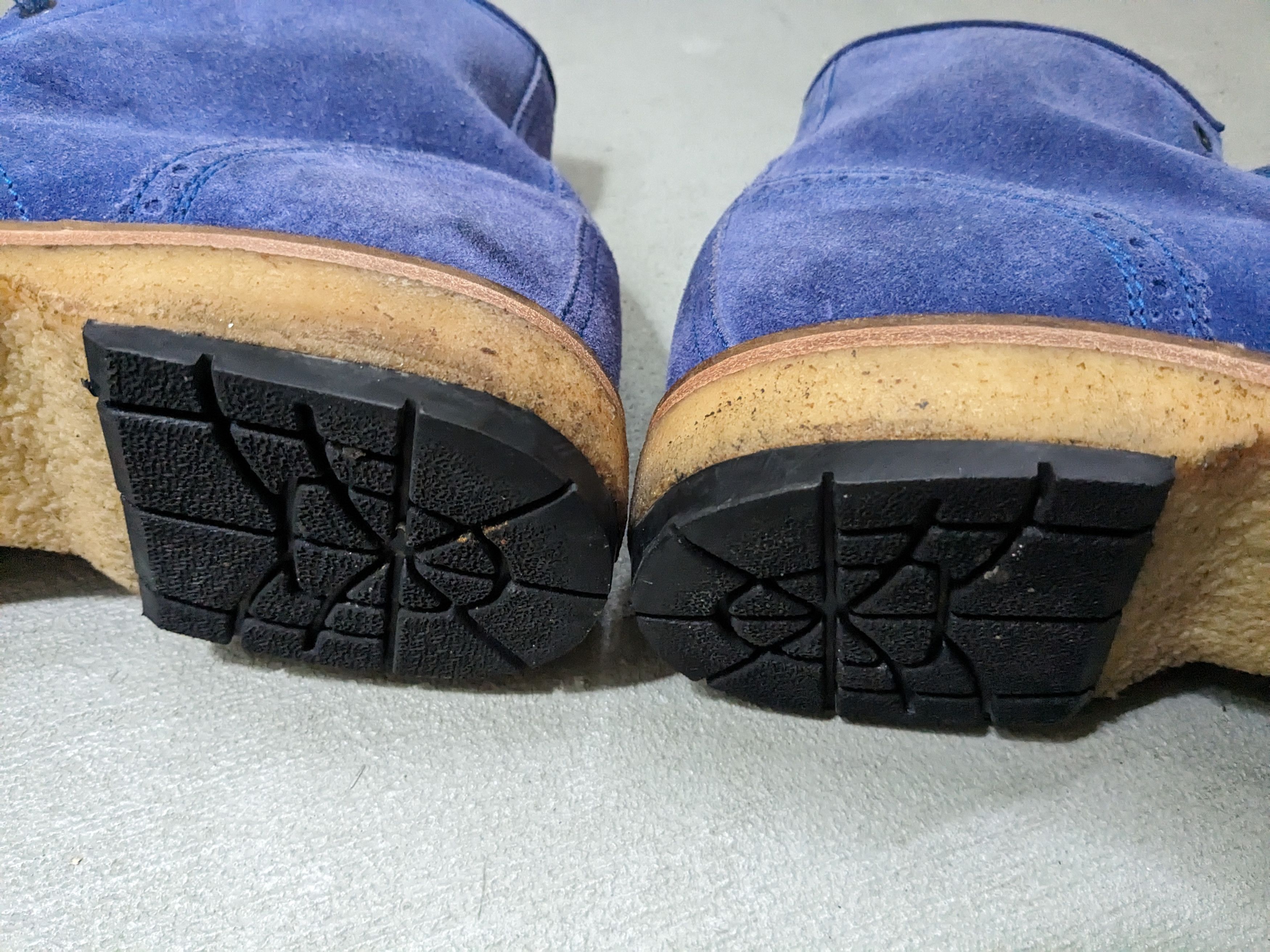 Hugo Boss Hugo Boss Wingtip Boots Blue Suede Brogues 11 44 Lace Up Size US 11 / EU 44 - 15 Thumbnail