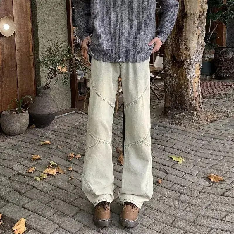 Japanese Brand Retro loose straight leg micro flared jeans Size US 32 / EU 48 - 2 Thumbnail