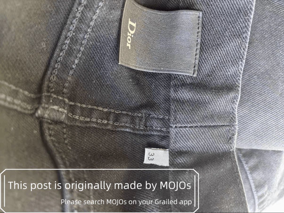 Dior Sz 33 Dior Distressed Patch Denim mojos114828 Size US 33 - 8 Thumbnail