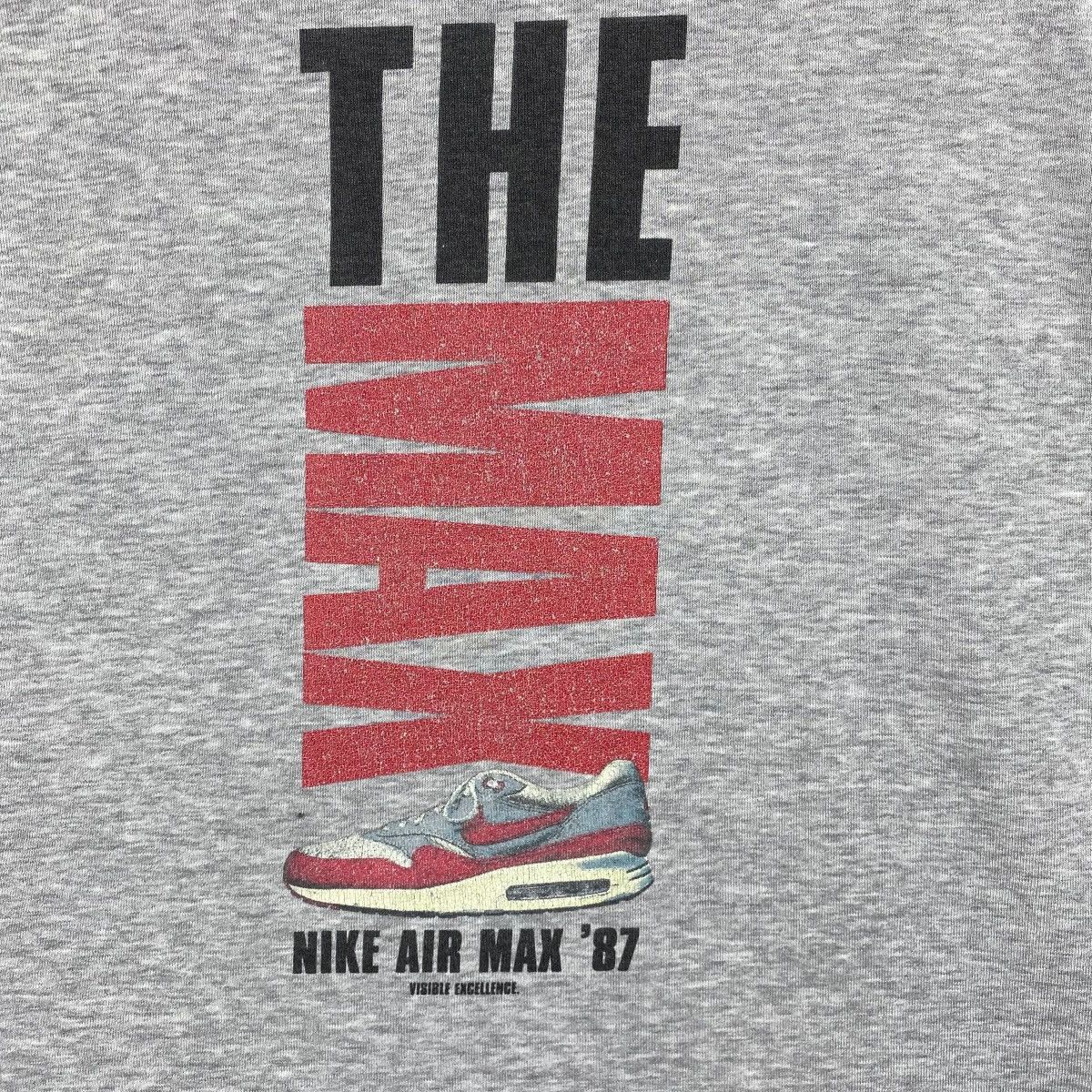 Nike × Vintage Vintage 00's NIKE AIR MAX '87 The Max Shoe Graphic Tee Large Size US L / EU 52-54 / 3 - 6 Thumbnail