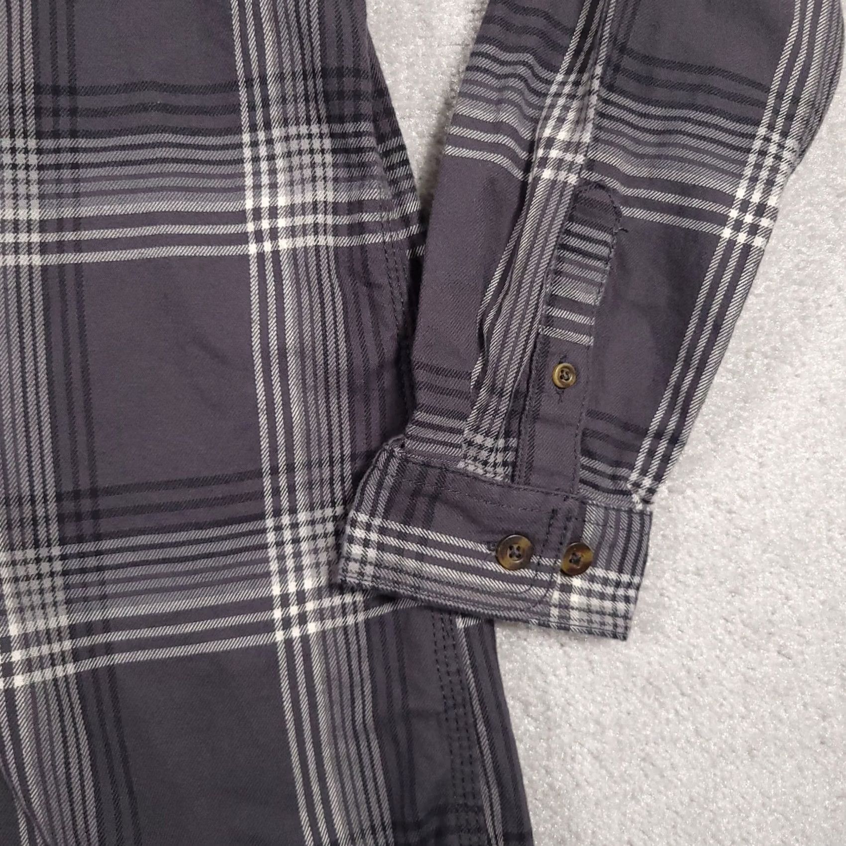 Carhartt VINTAGE Carhartt Pullover Plaid 1/2 Button Collared Shirt Women's Medium Gray Size M / US 6-8 / IT 42-44 - 5 Thumbnail