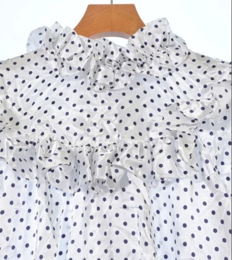 Comme des Garcons Comme Des Garcons Black polka-dot collar and long sleeves Size S / US 4 / IT 40 - 3 Thumbnail