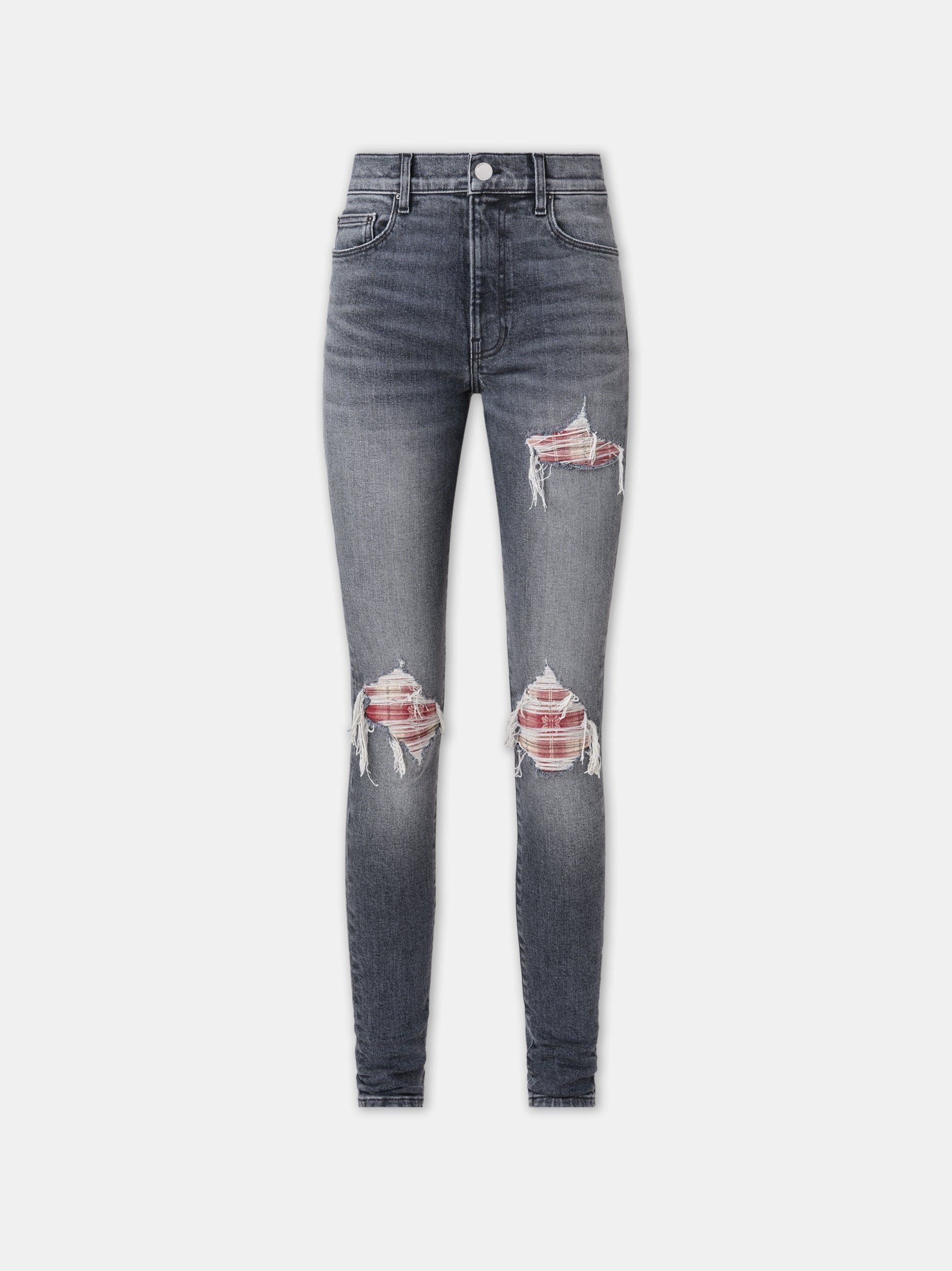 oc11z1125 MA Quad Flannel MX1 Jeans in Dark Grey