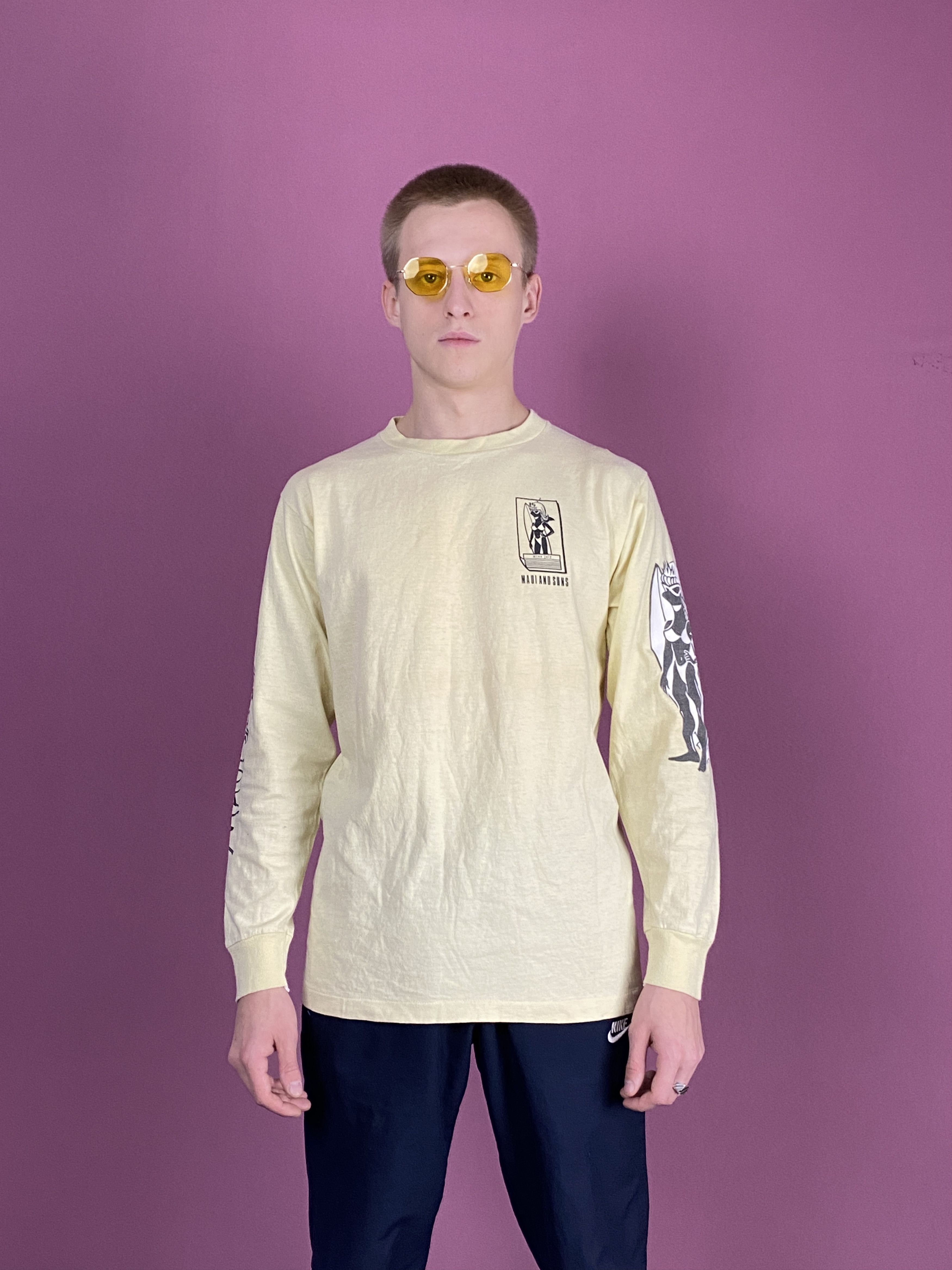 Vintage 1986 All Rights Reserved Vintage Men's Long Sleeve - S Size US S / EU 44-46 / 1 - 1 Thumbnail