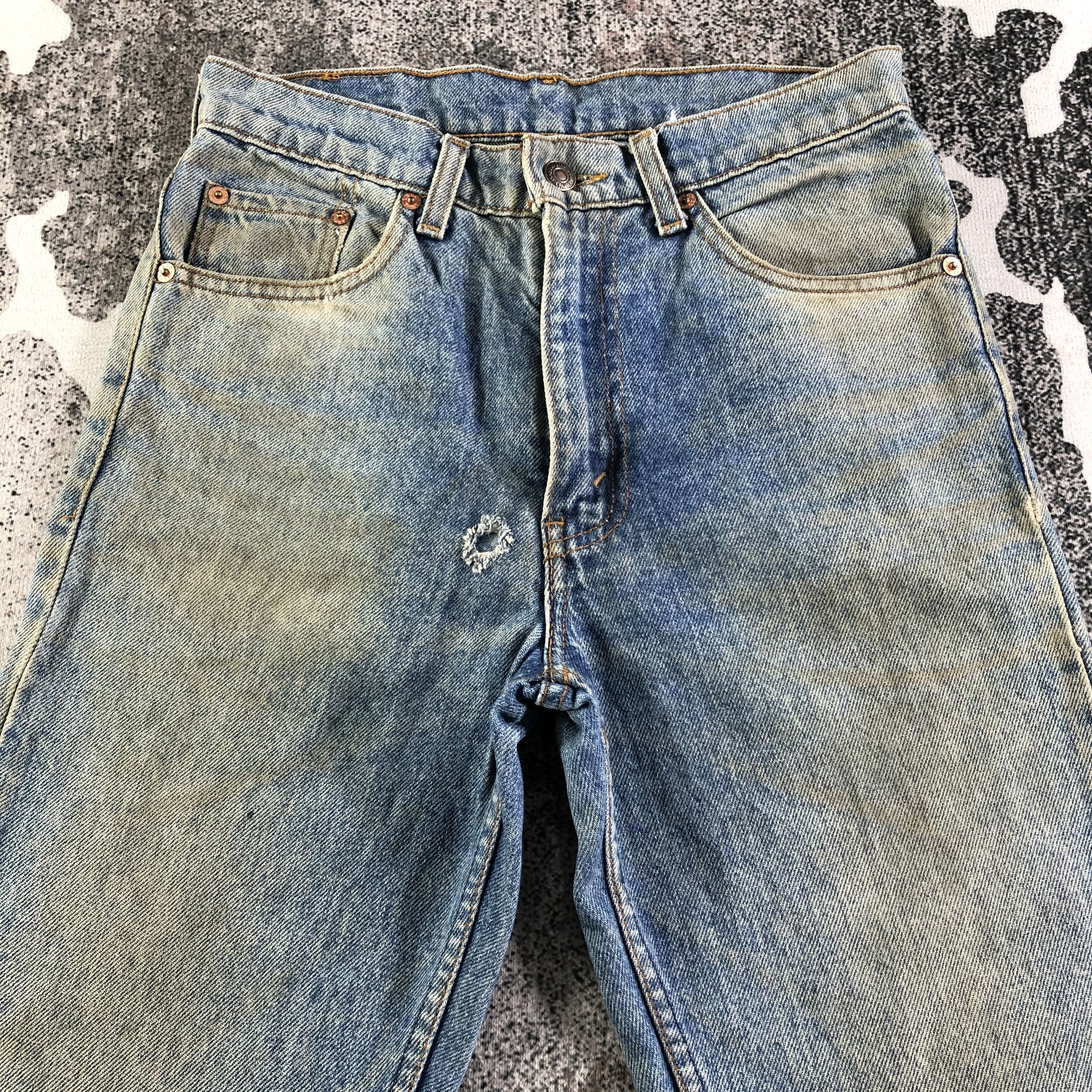 Levi's Vintage 90s Levis Jeans 606 Dirty Wash Denim KJ2481 Size US 28 / EU 44 - 3 Thumbnail