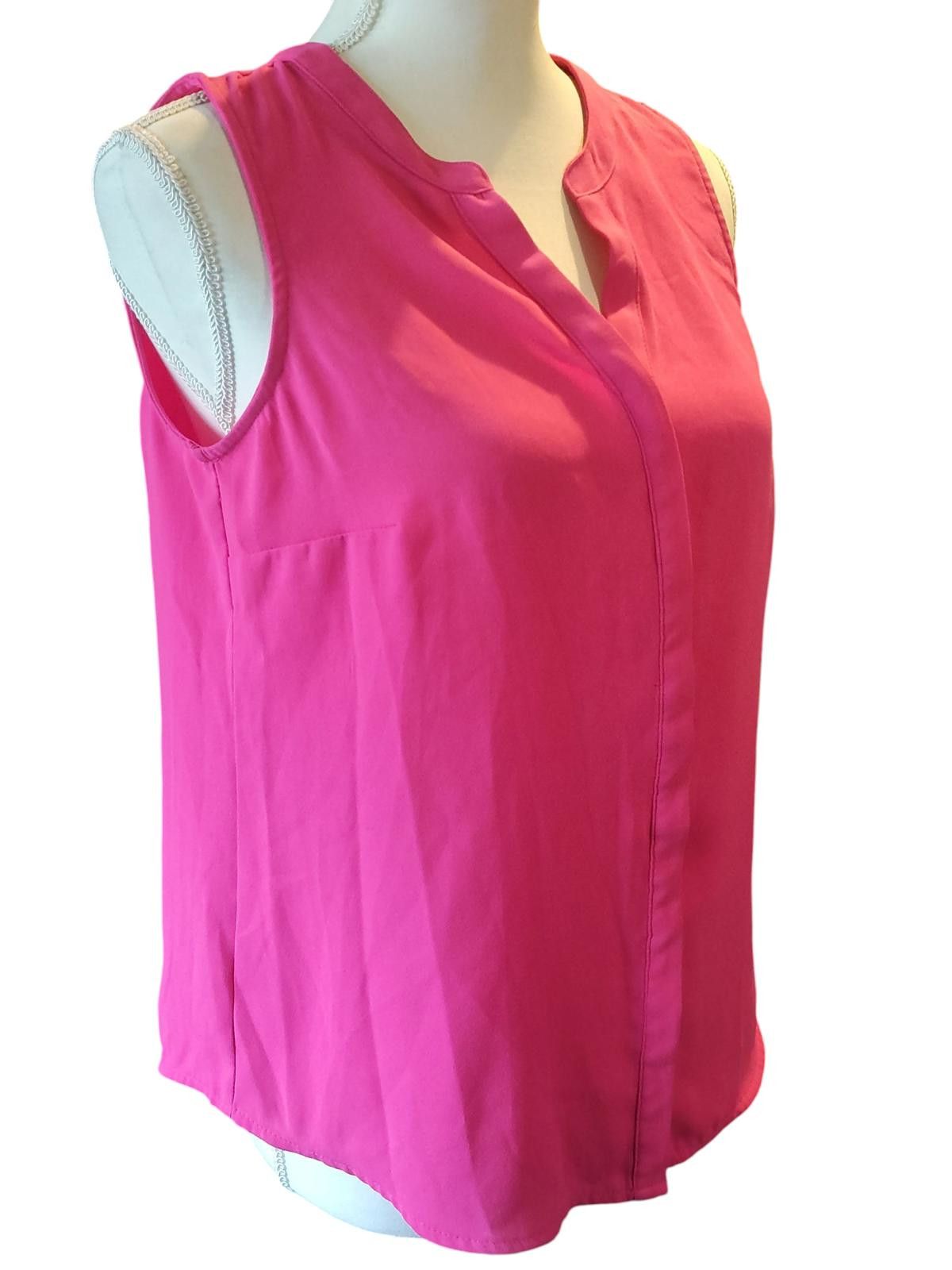 Apt. 9 Apt 9 Essentials Women's Pink Petite PM Sleeveless Blouse Size M / US 6-8 / IT 42-44 - 3 Thumbnail