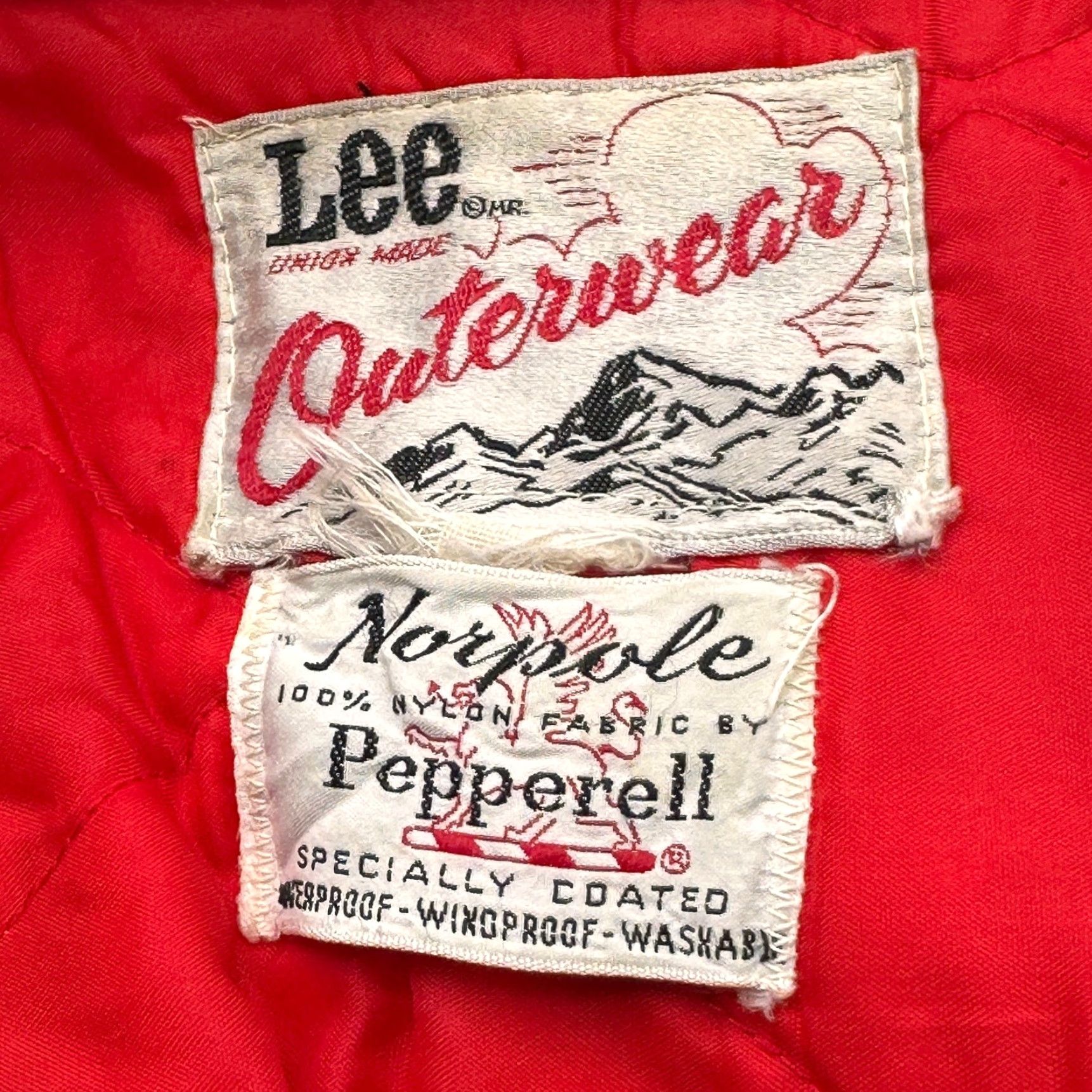 Lee VINTAGE Lee Union Made Norpole Pepperell Jacket Mens XL Green Hood Lined Overcoat Long Zip"} Size US XL / EU 56 / 4 - 2 Thumbnail