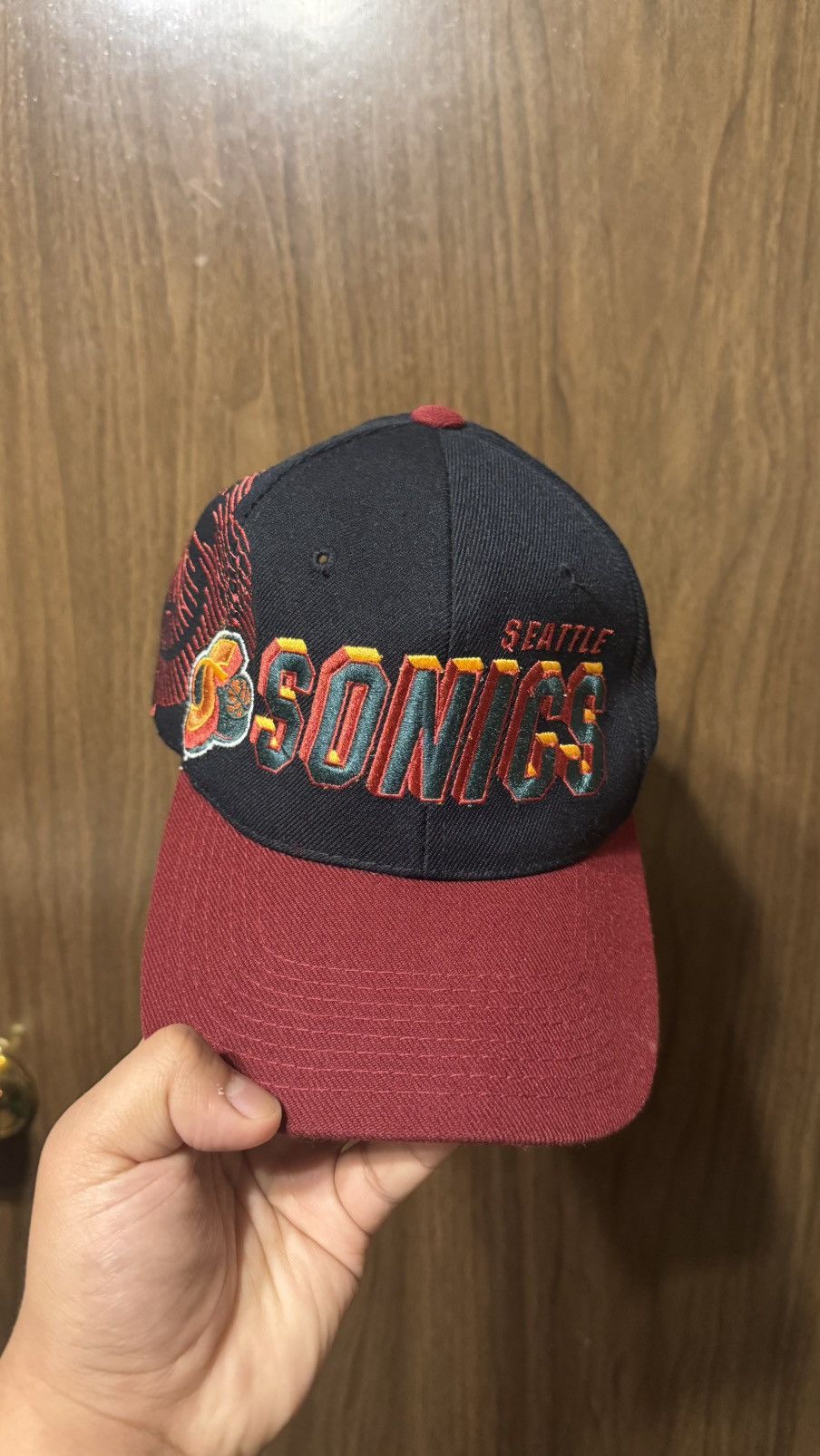 Sports Specialties Vintage 90’s Sports Specialties Seattle SuperSonics Grid Hat Size ONE SIZE - 3 Thumbnail