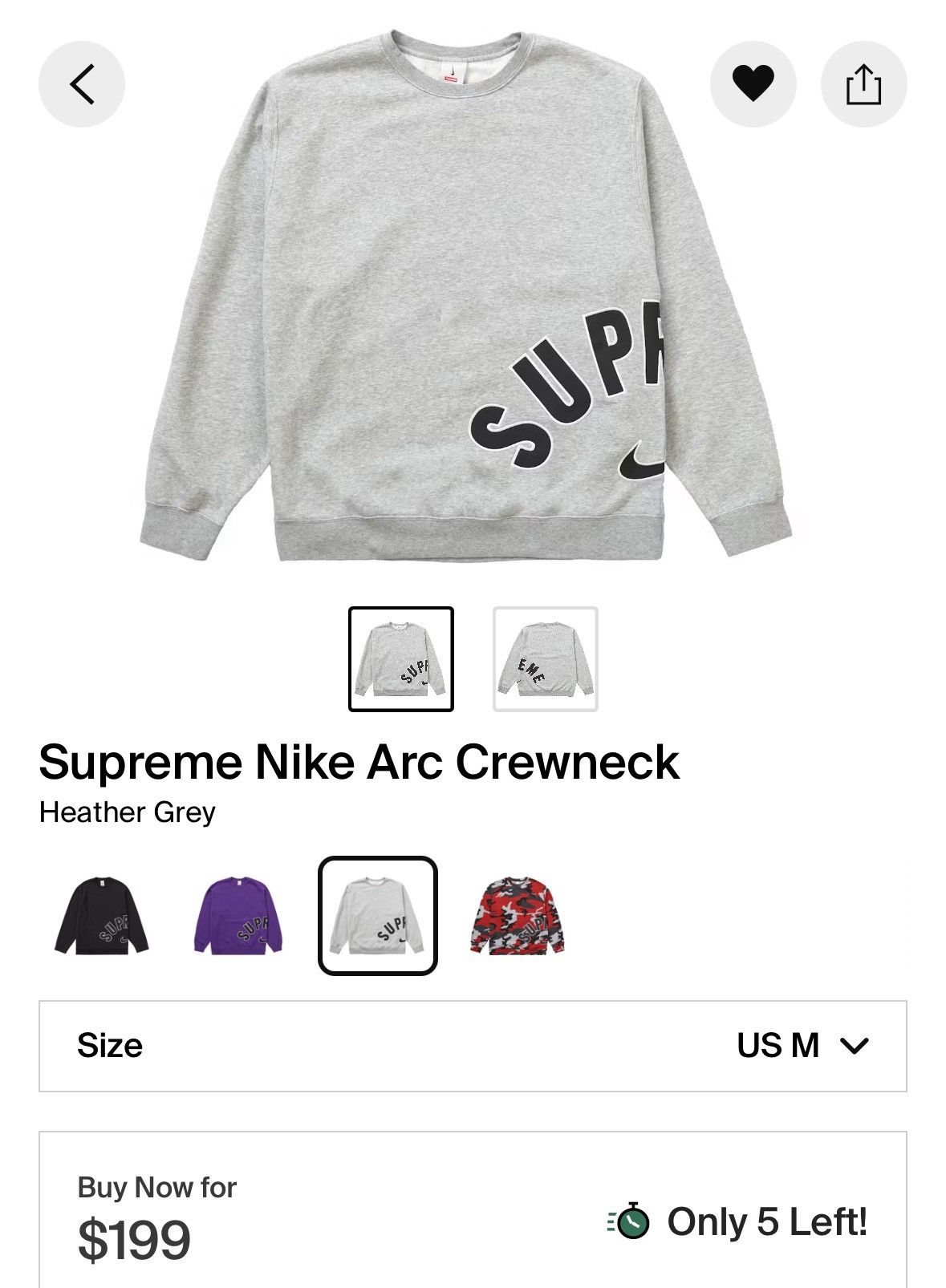 Supreme Nike Arc Crewneck | Grailed