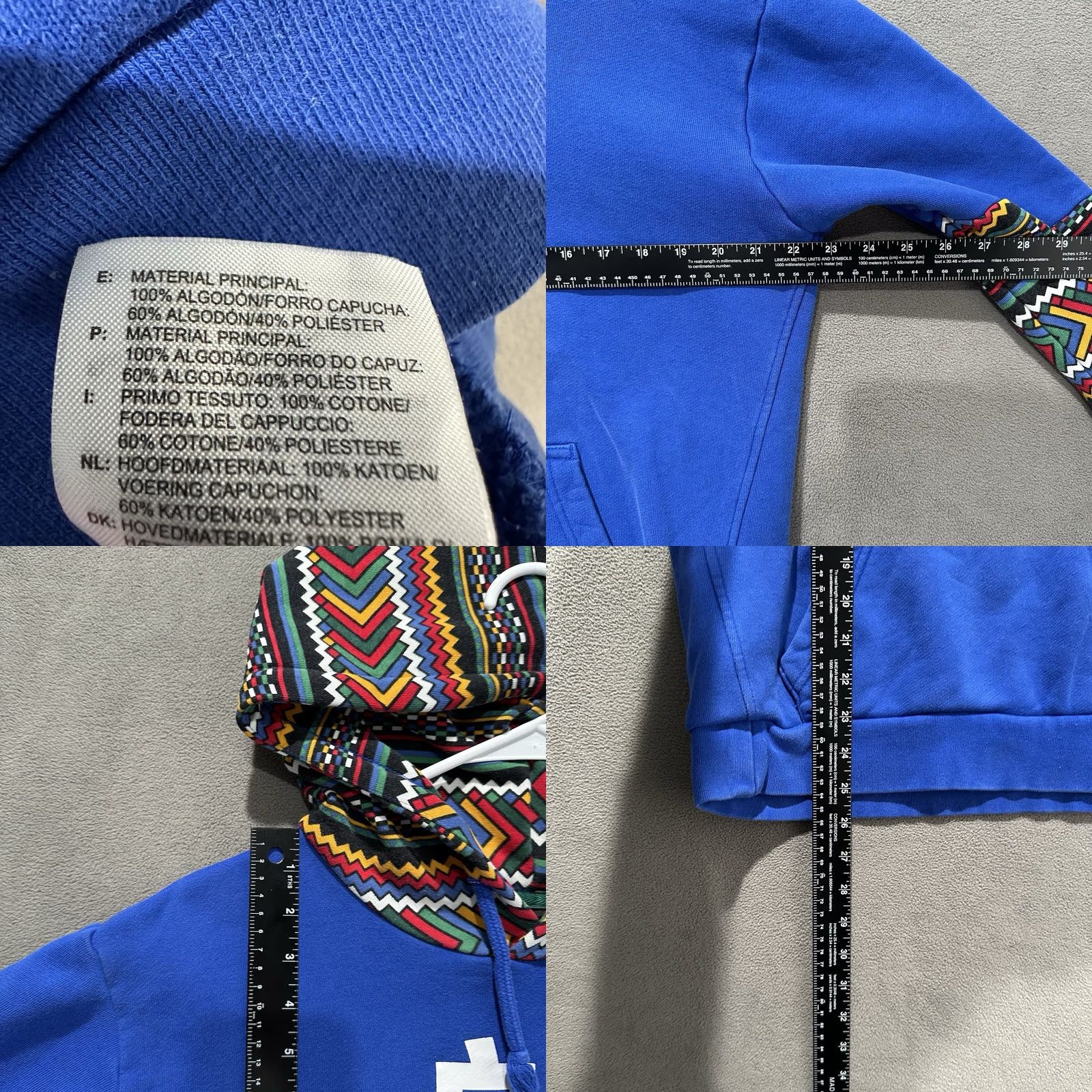 Adidas Adidas Pharrell Williams Hu X Solar Hoodie - Medium Geometric Aztec - Cotton Mens Regular Size US M / EU 48-50 / 2 - 9 Thumbnail