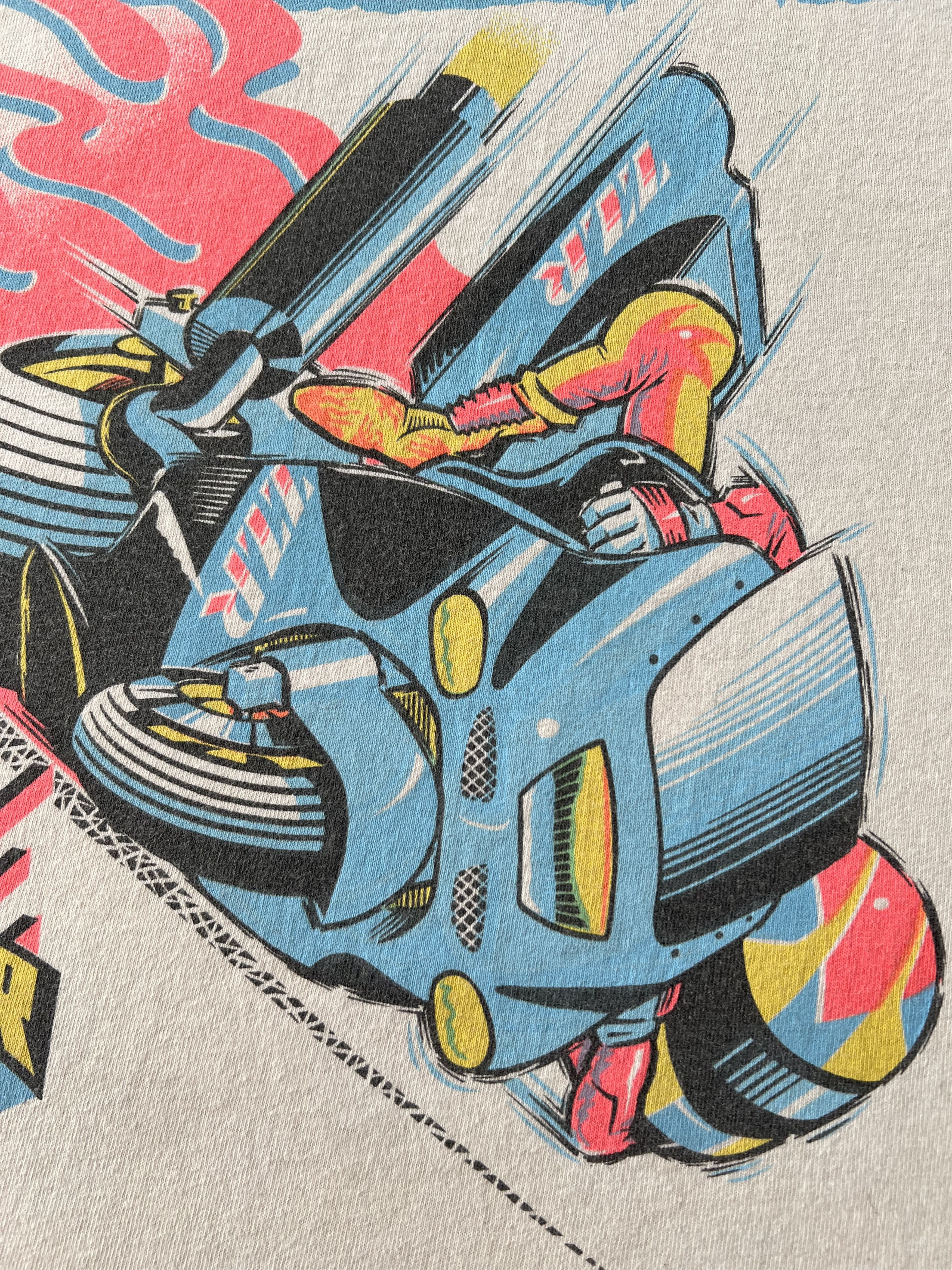 Vintage Vintage 90s Kawasaki ZZR The Ultimate Power Bike Racing Tee Size US XL / EU 56 / 4 - 4 Thumbnail