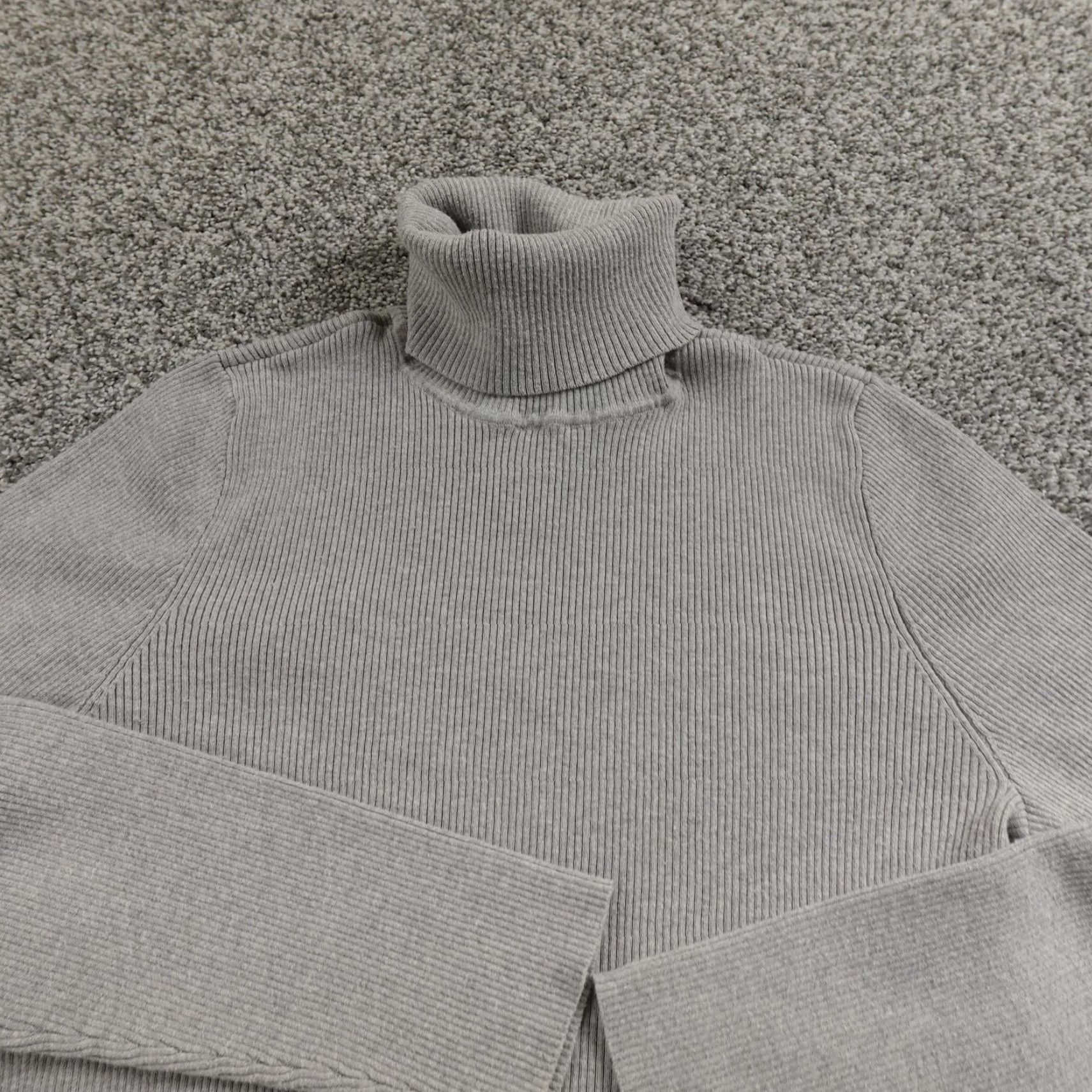 Ralph Lauren Ralph Lauren Sweater Womens XL Gray Ribbed Knit Turtleneck Pullover Top Preppy Size XL / US 12-14 / IT 48-50 - 3 Thumbnail