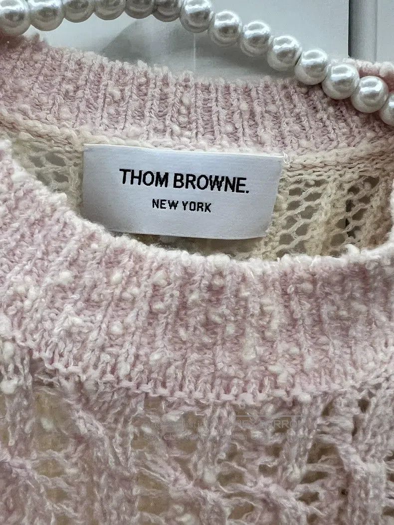 Thom Browne Thom Browne Pink knit sweater Size M / US 6-8 / IT 42-44 - 2 Thumbnail