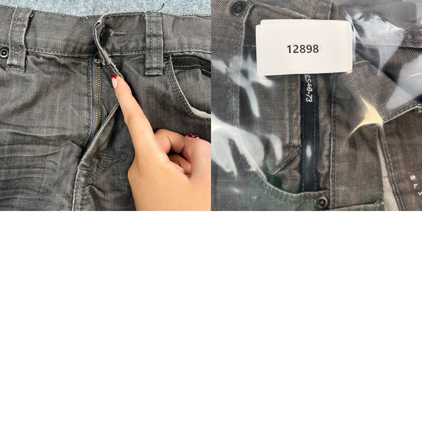 Marcs VINTAGE Marc Ecko Jeans Regular Straight 32 32 Dark Wash Grey Y2K Zip Pocket Mens Jeans Size US 32 / EU 48 - 9 Thumbnail