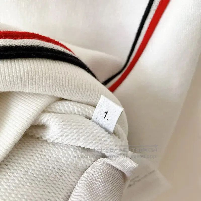 Thom Browne Thom Browne White Cotton Long Sleeve Sweatshirt . Size M / US 6-8 / IT 42-44 - 9 Thumbnail